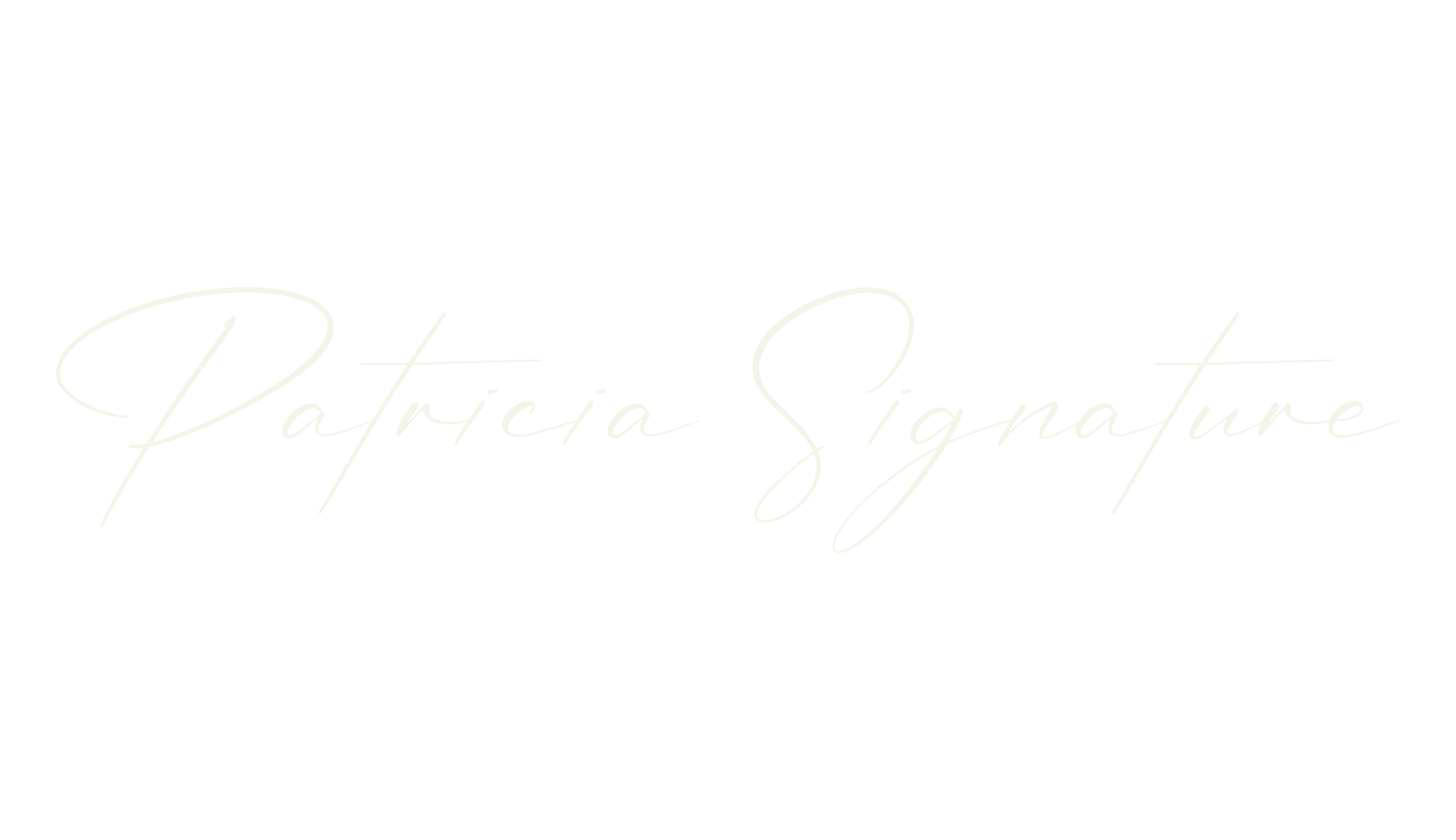 Patricia Signature, signature font preview