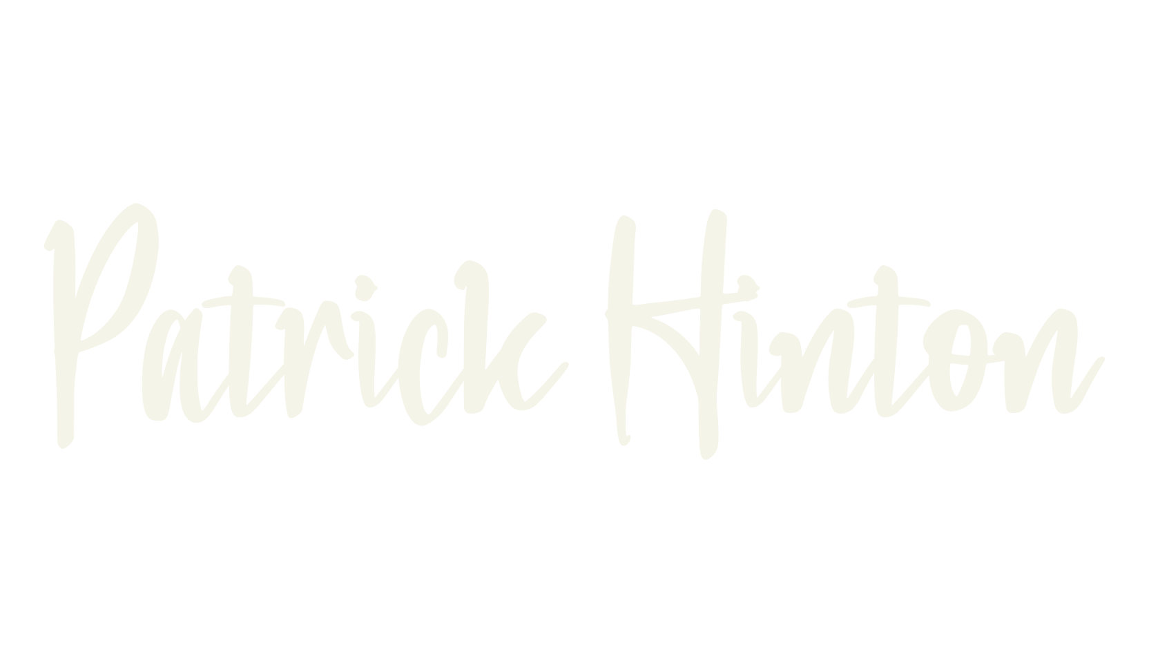 Patrick Hinton, handwriting font preview