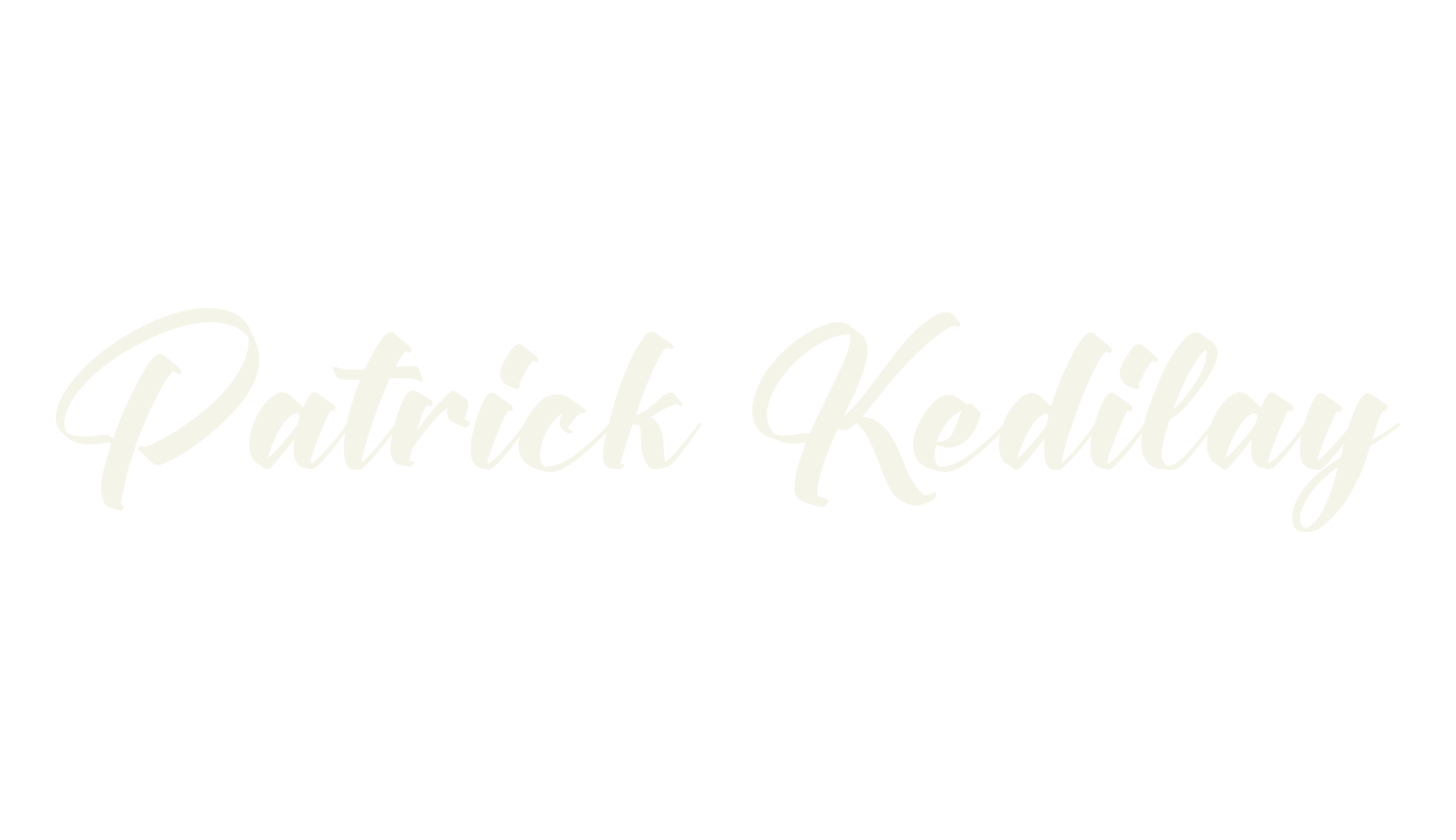 Patrick Kedilay, script font preview