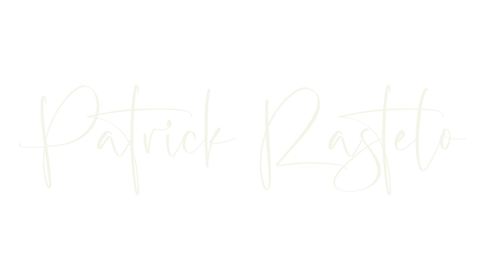 Patrick Rastelo, script font preview