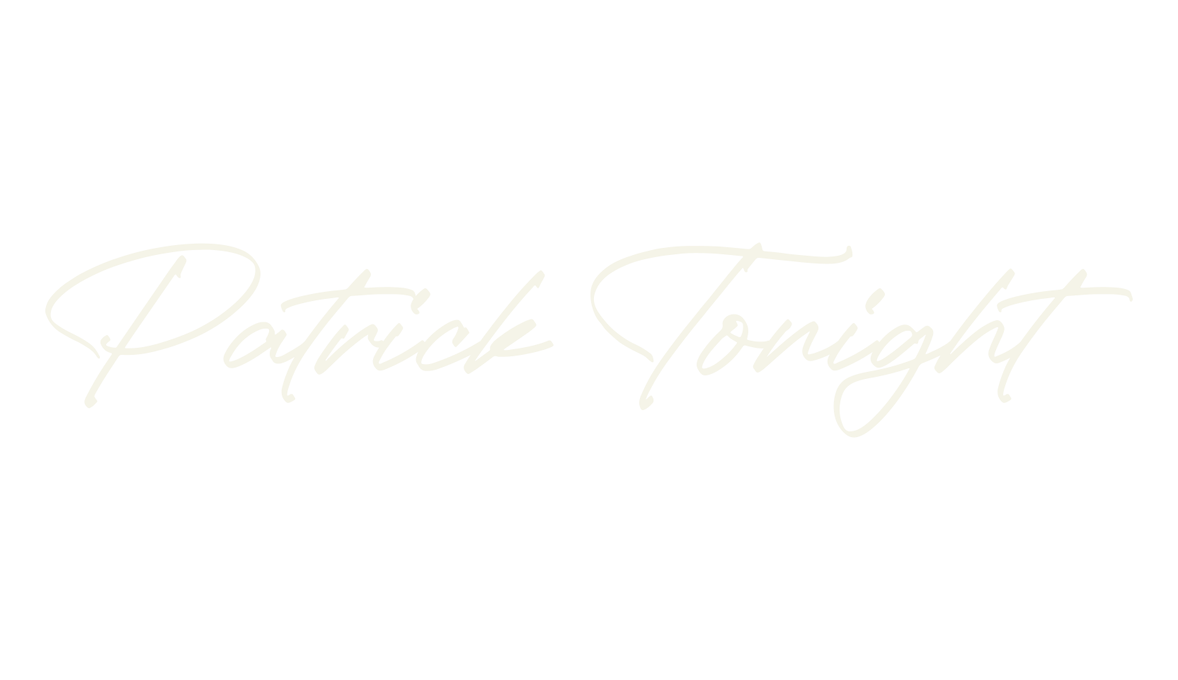 Patrick Tonight, script font preview