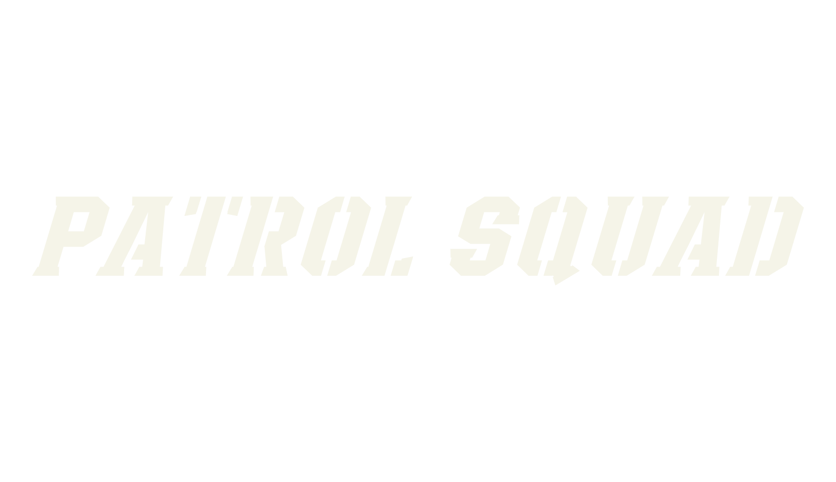 Patrol Squad, display market font preview