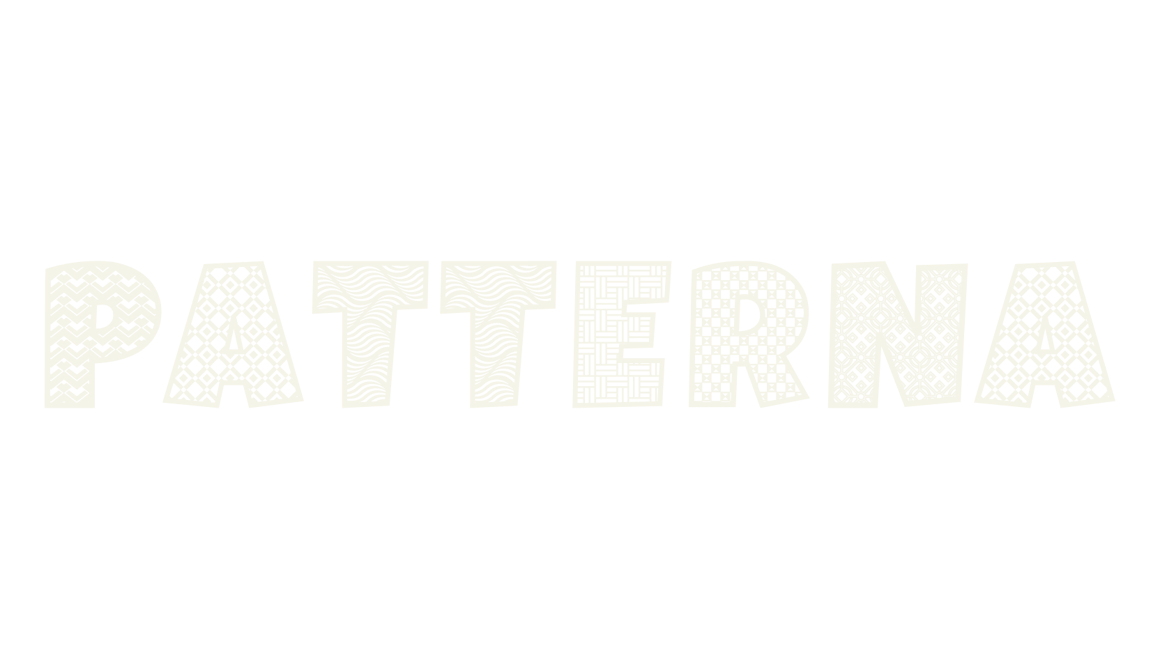 PATTERNA, artistic font preview