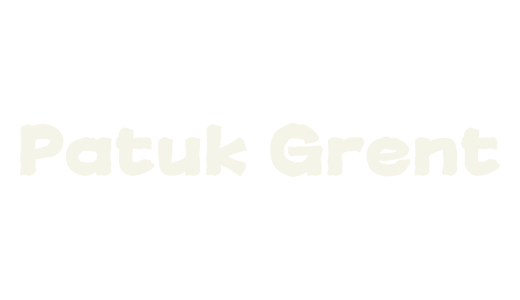 Patuk Grent, paintbrush font preview