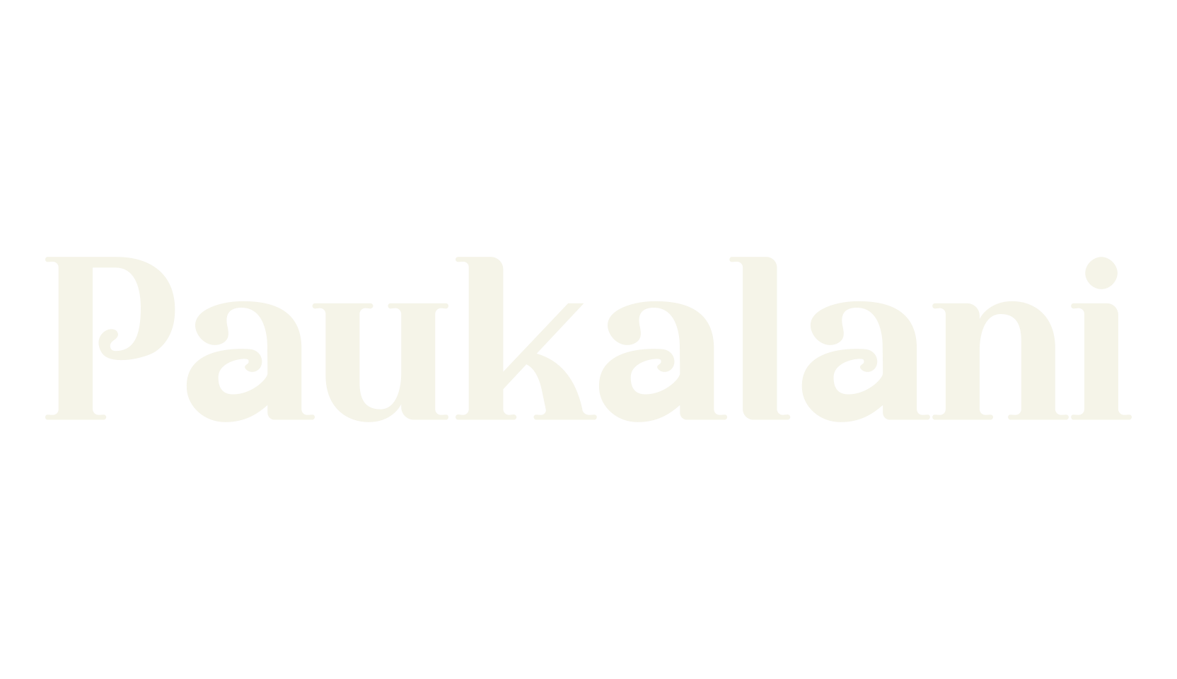 Paukalani, typography font preview