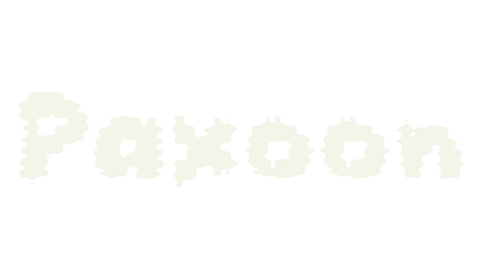 Paxoon, distorted font preview