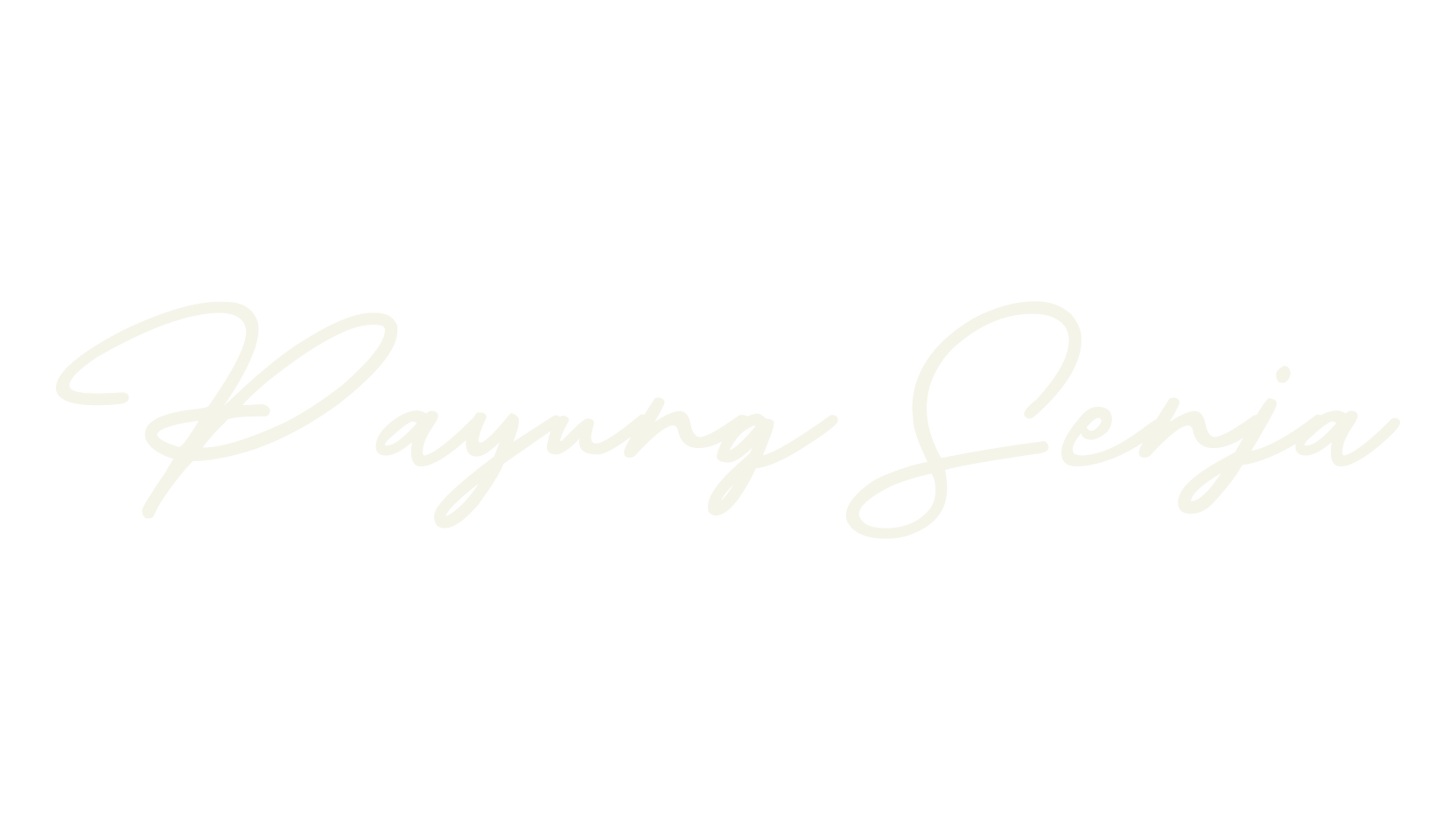 Payung Senja, cursive font preview