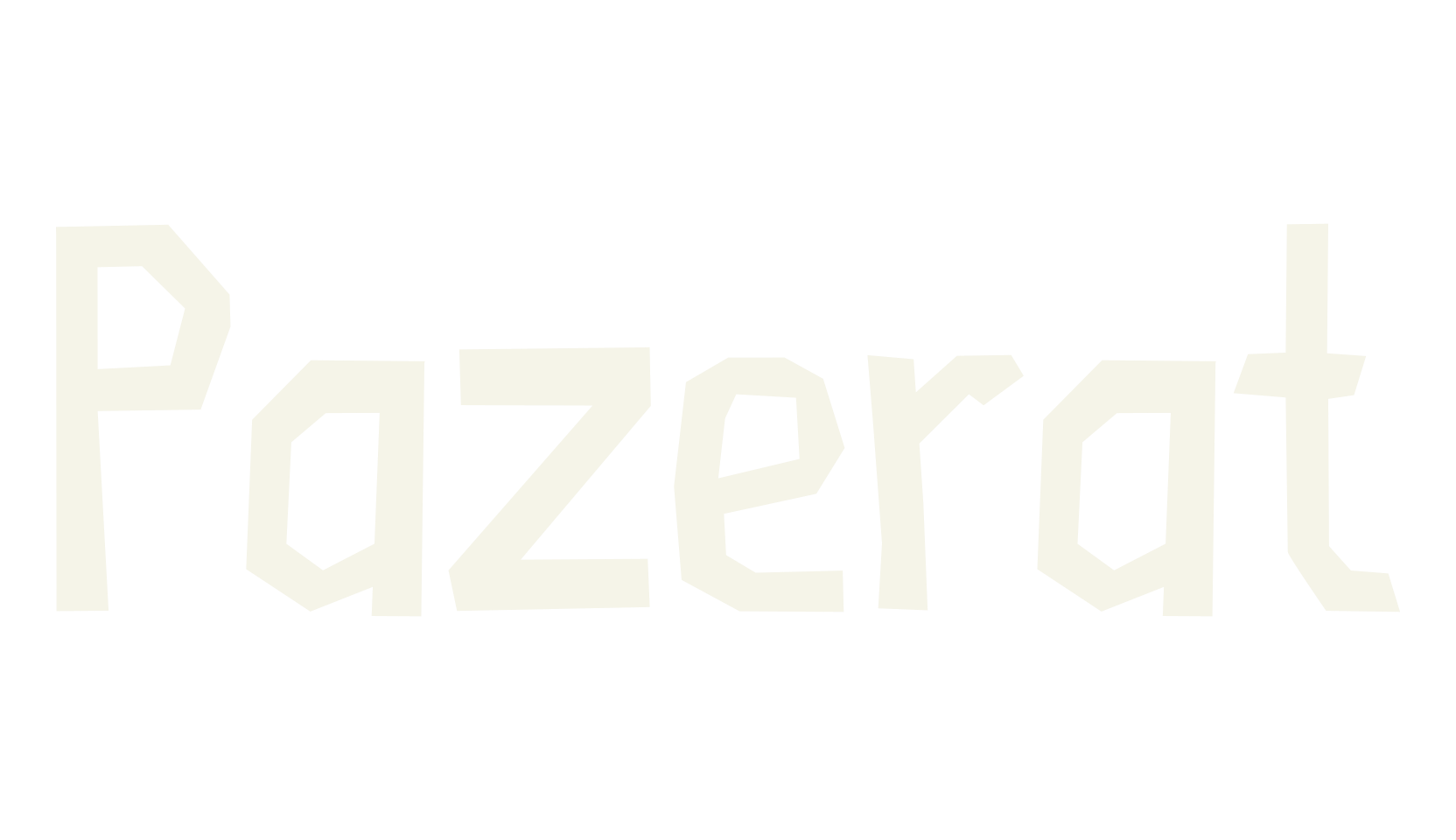 Pazerat, sketch font preview