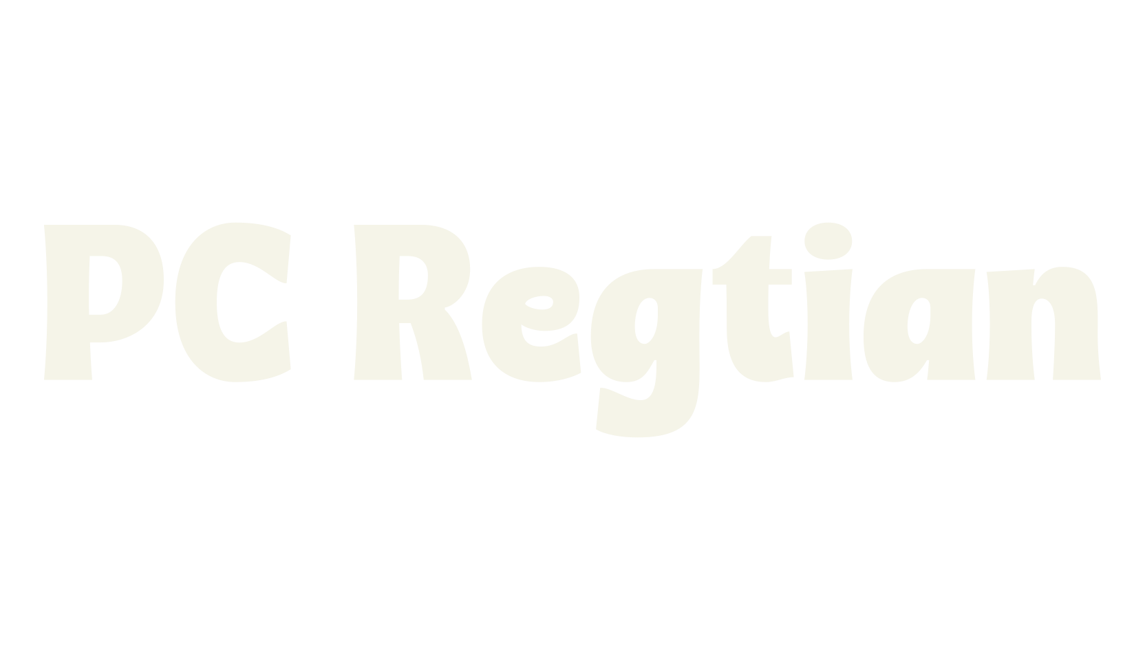 PC Regtian, thick font preview