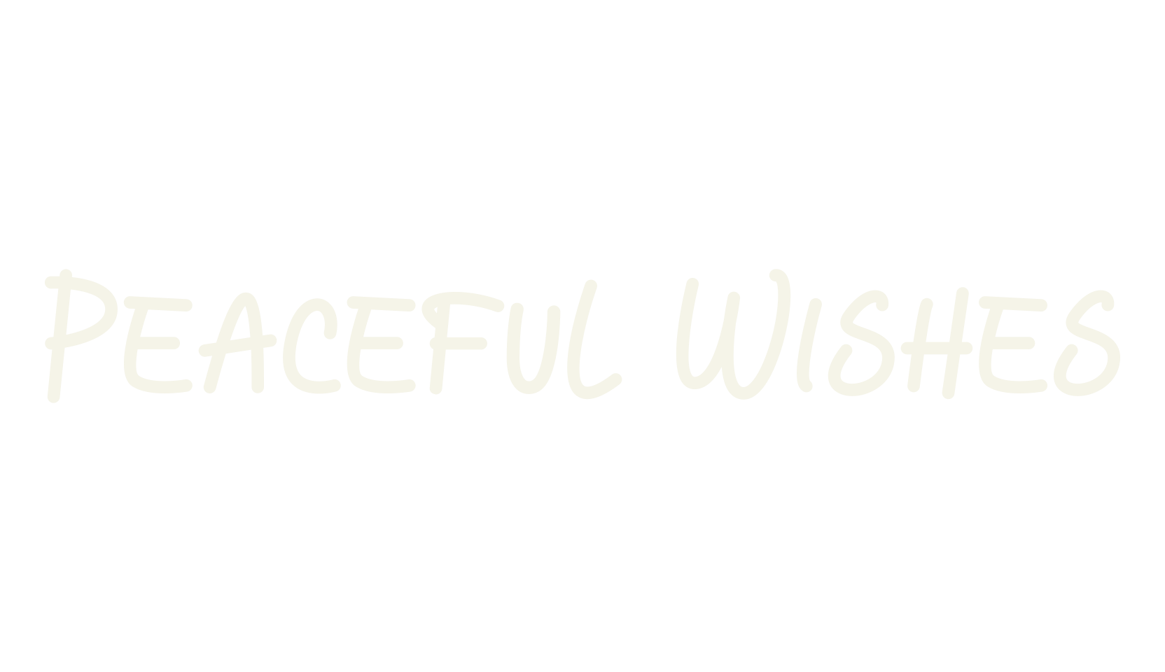 Peaceful Wishes, cool font preview
