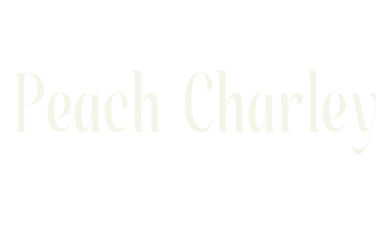 Peach Charley, serif font preview