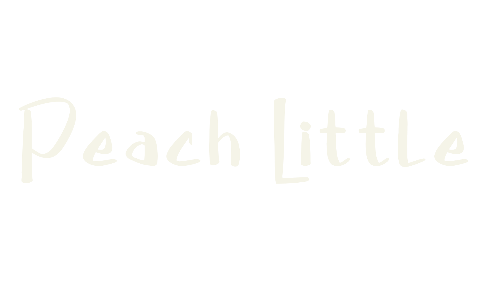Peach Little, script font preview
