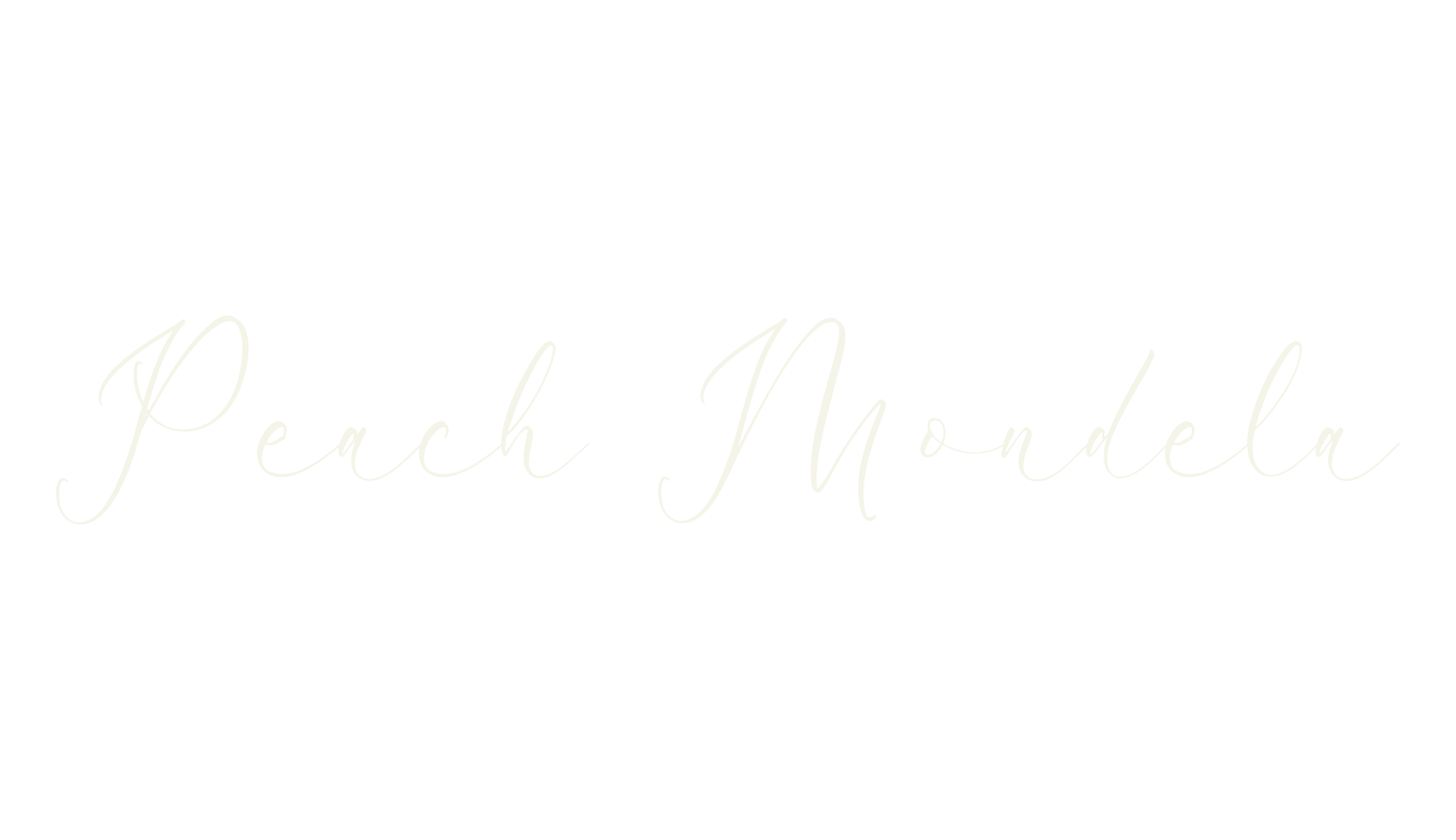 Peach Mondela, script font preview