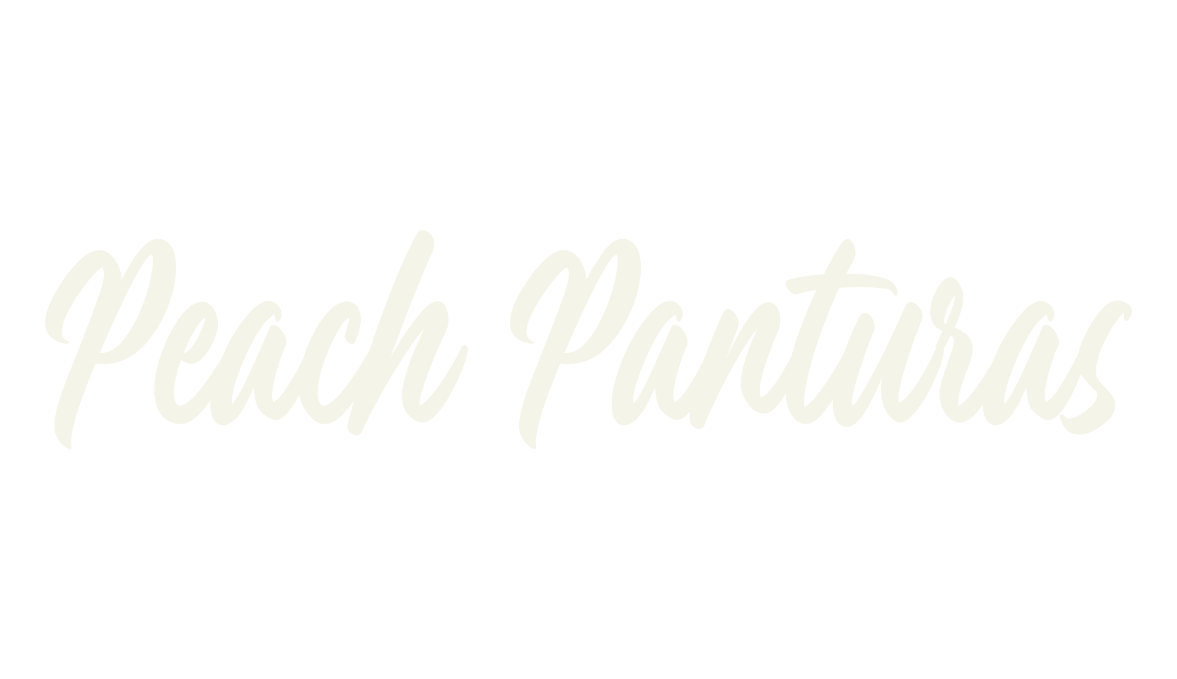 Peach Panturas, handwriting font preview