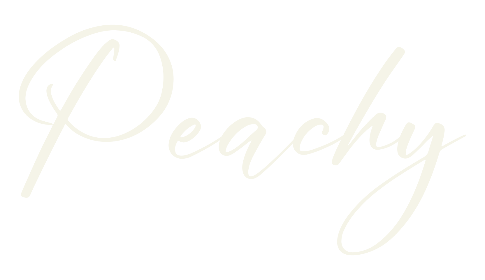 Peachy, script font preview
