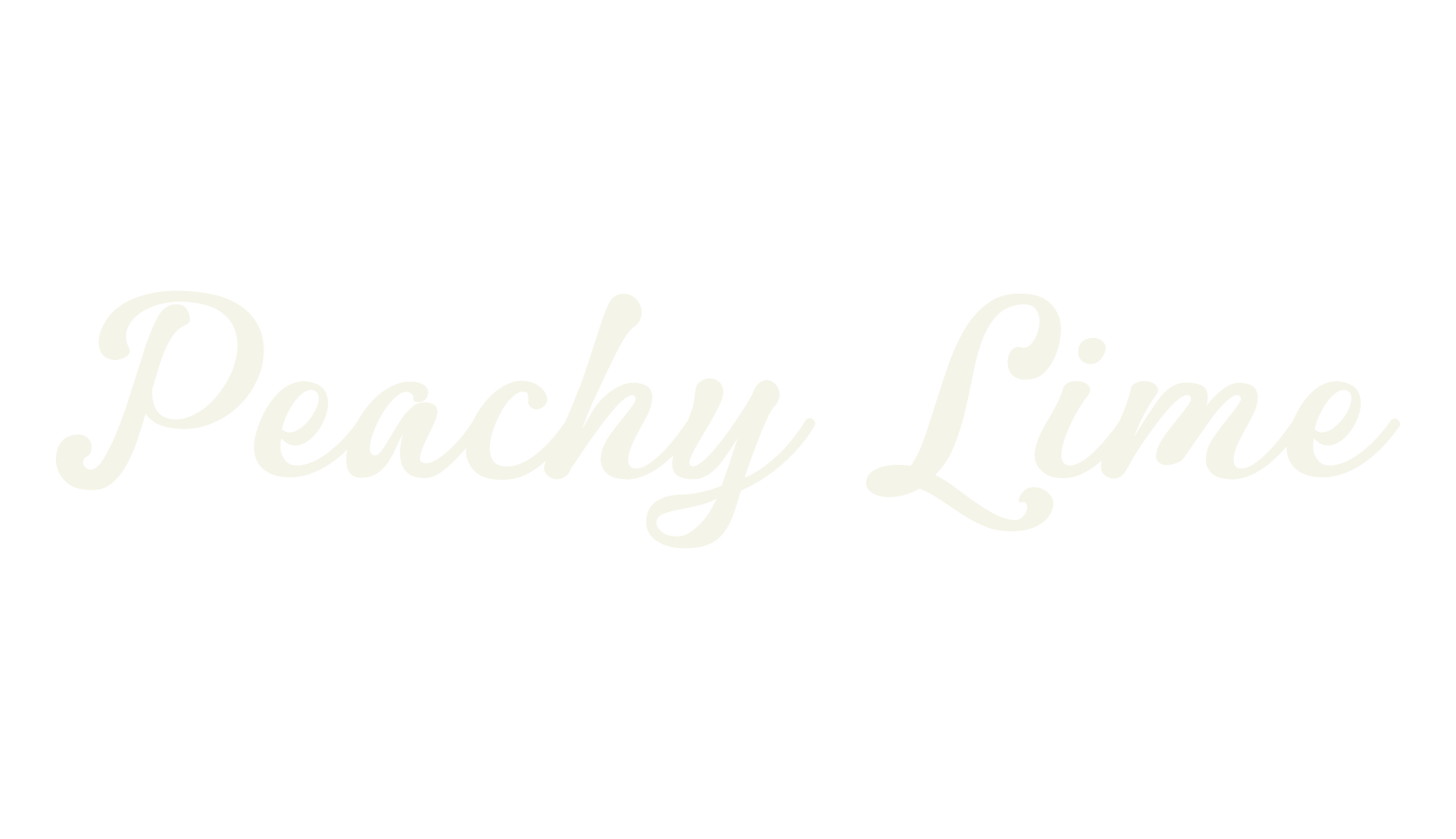 Peachy Lime, script font preview