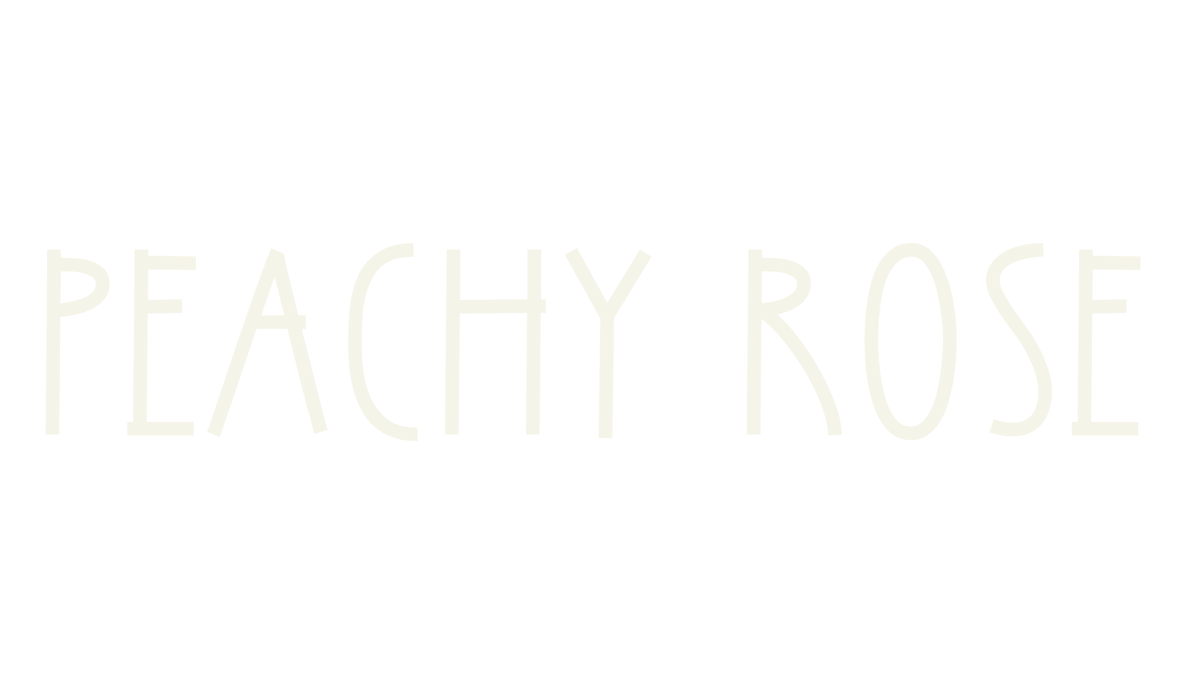 Peachy Rose, display market font preview