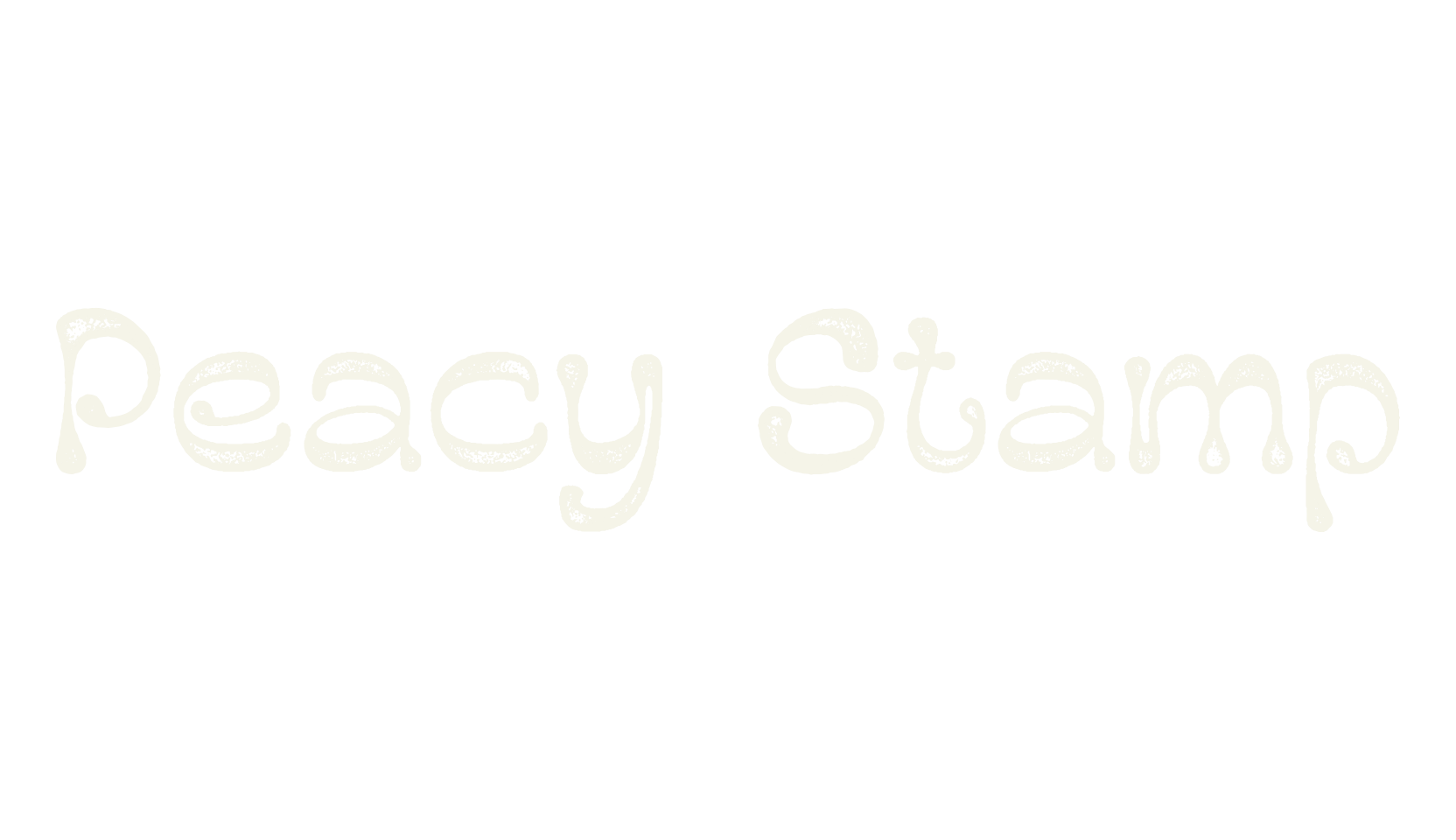 Peacy Stamp, weird font preview