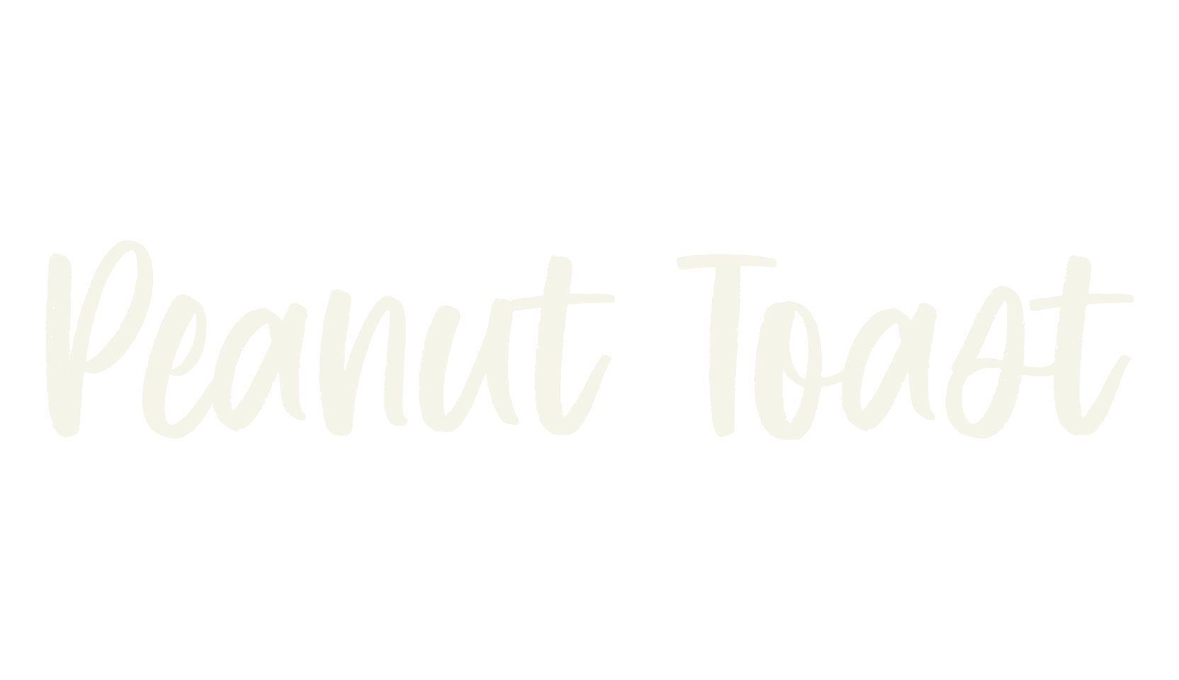 Peanut Toast, cursive font preview