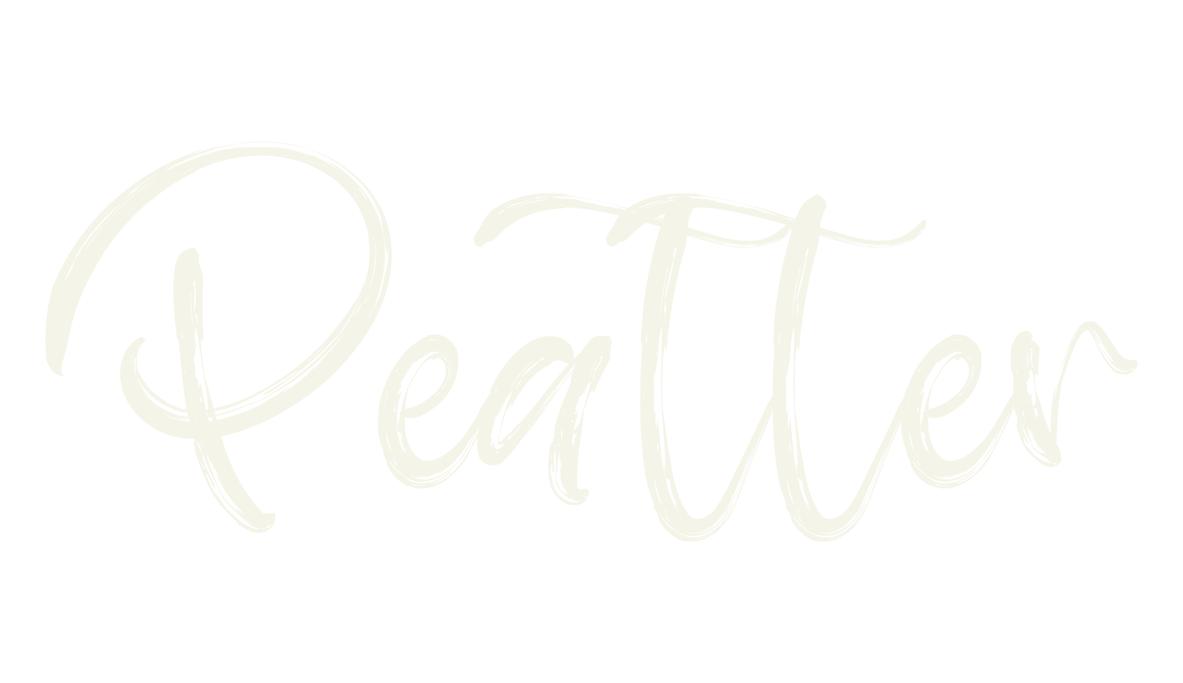 Peatter, handwritten font preview