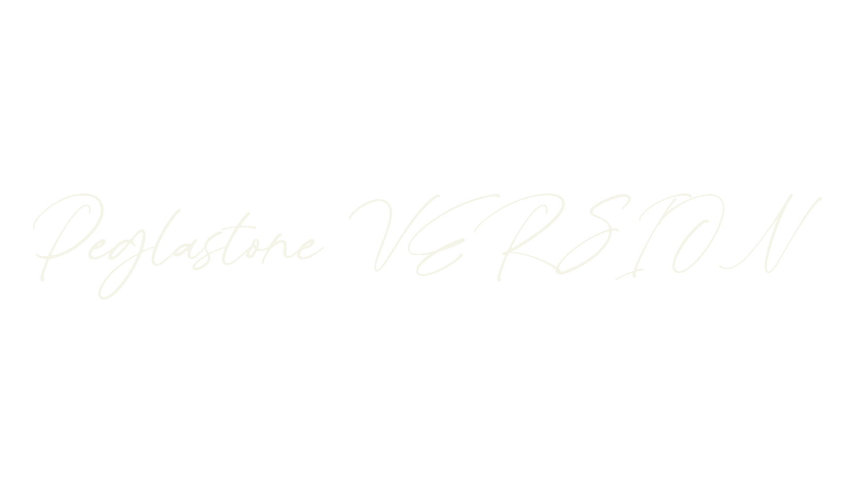 Peglastone VERSION, script font preview