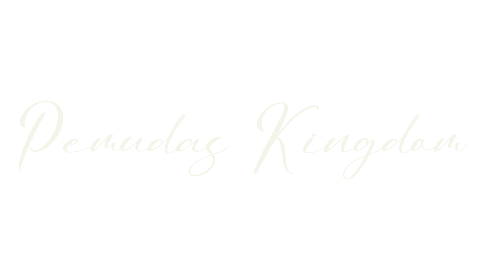 Pemudas Kingdom, cursive font preview