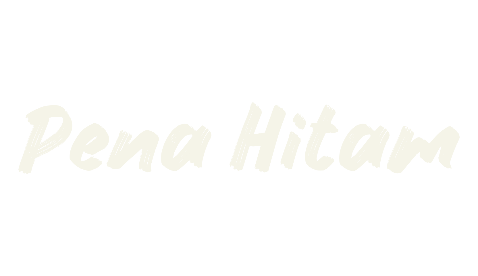 Pena Hitam, stroke font preview