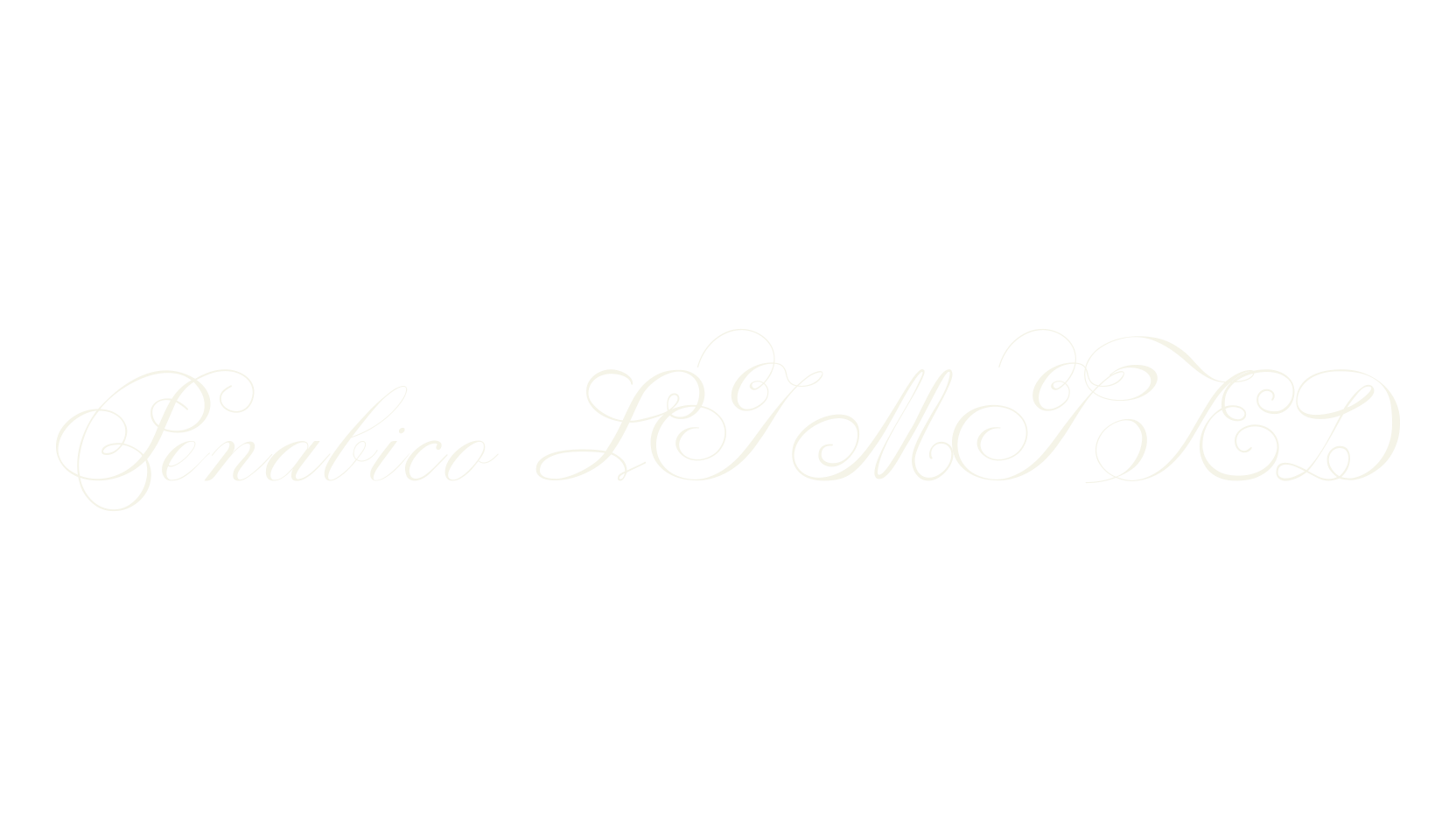 Penabico LIMITED, fashion script font preview
