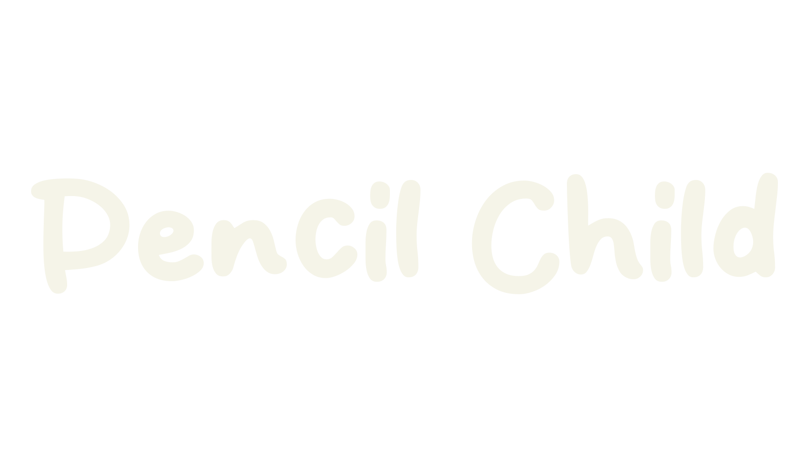 Pencil Child, handwritten font preview
