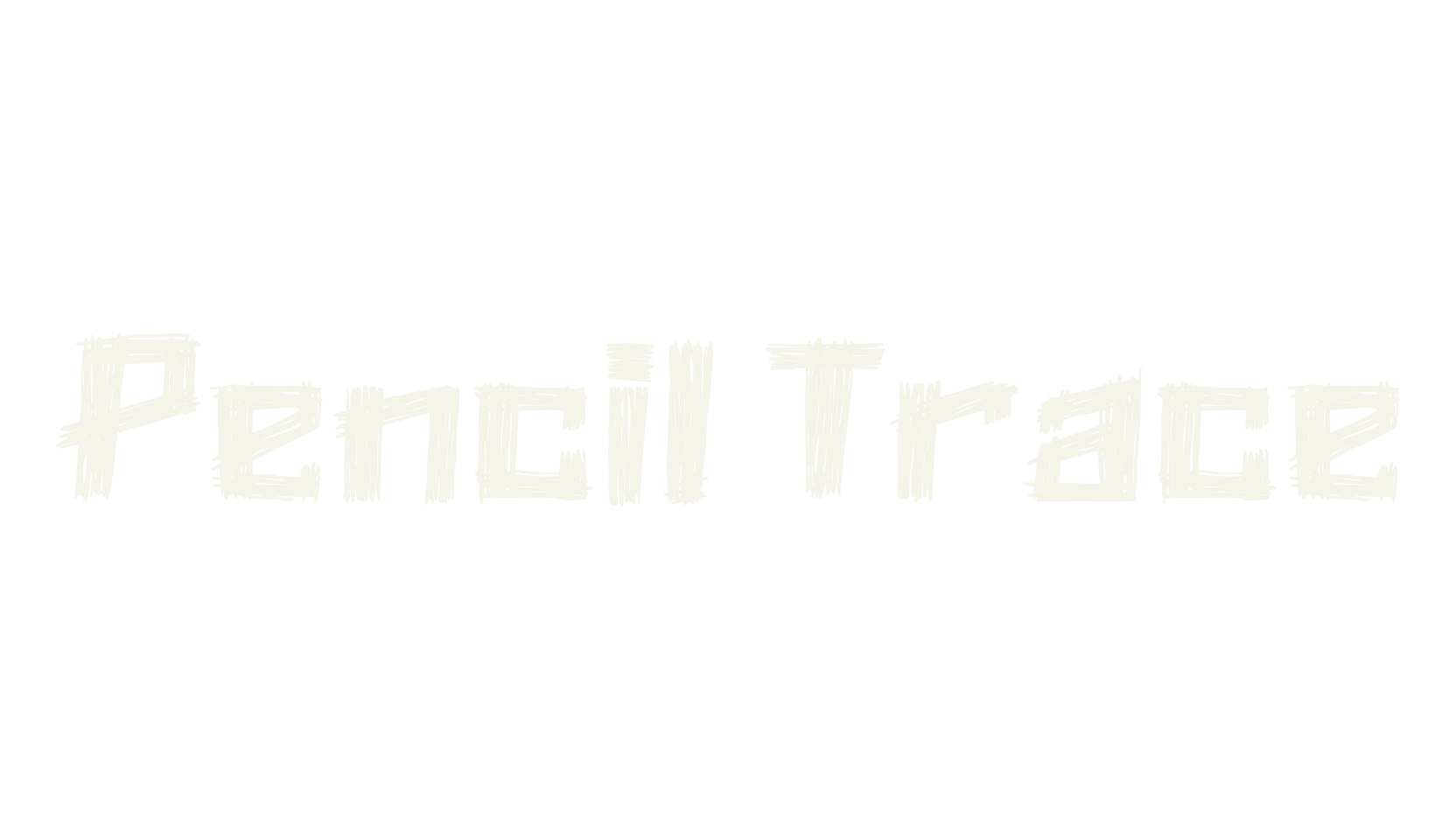 Pencil Trace, handwritten font preview