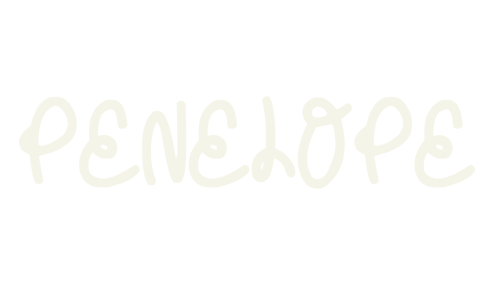 Penelope, handwritten font preview