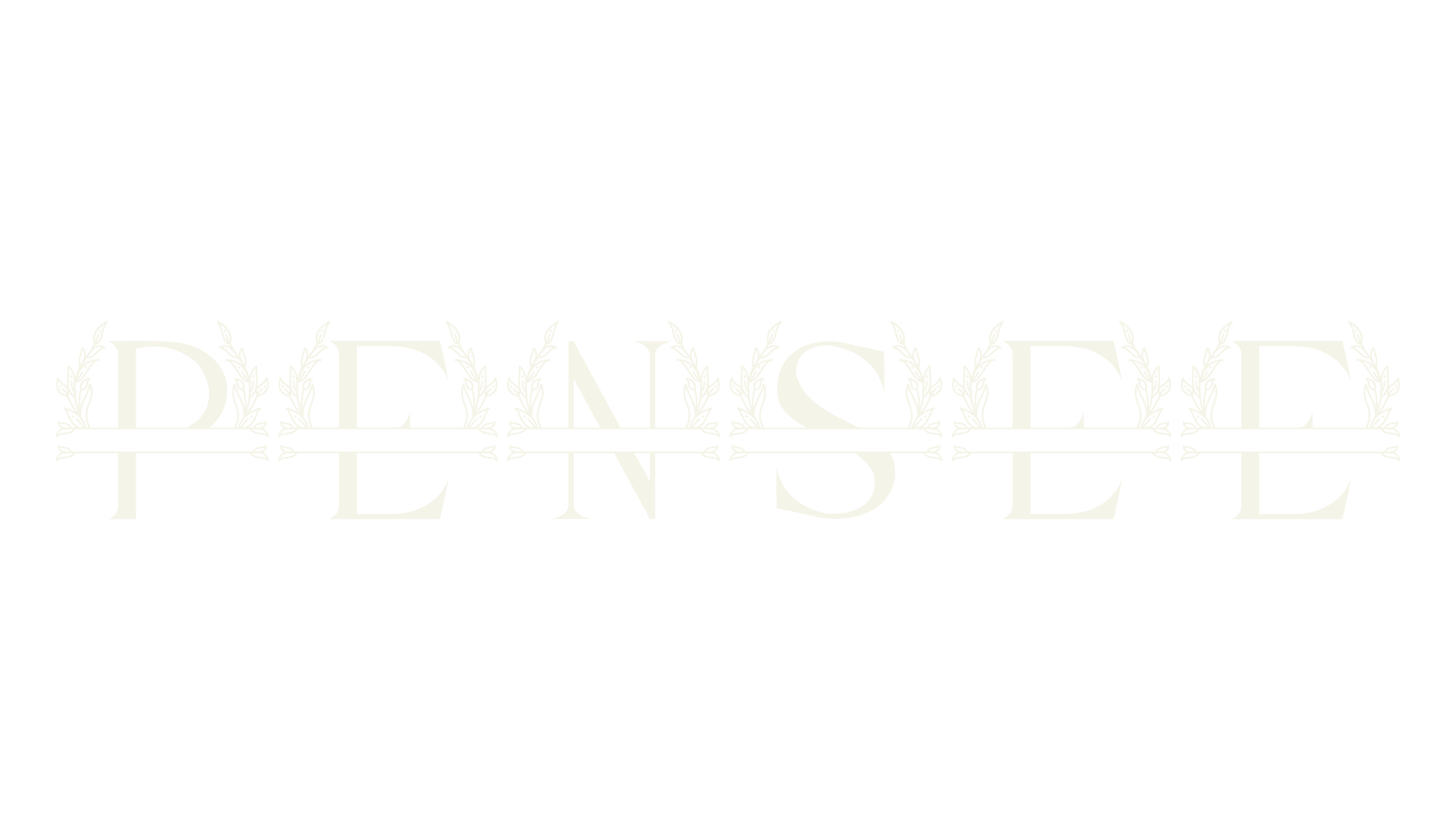 PENSEE, monogram font preview
