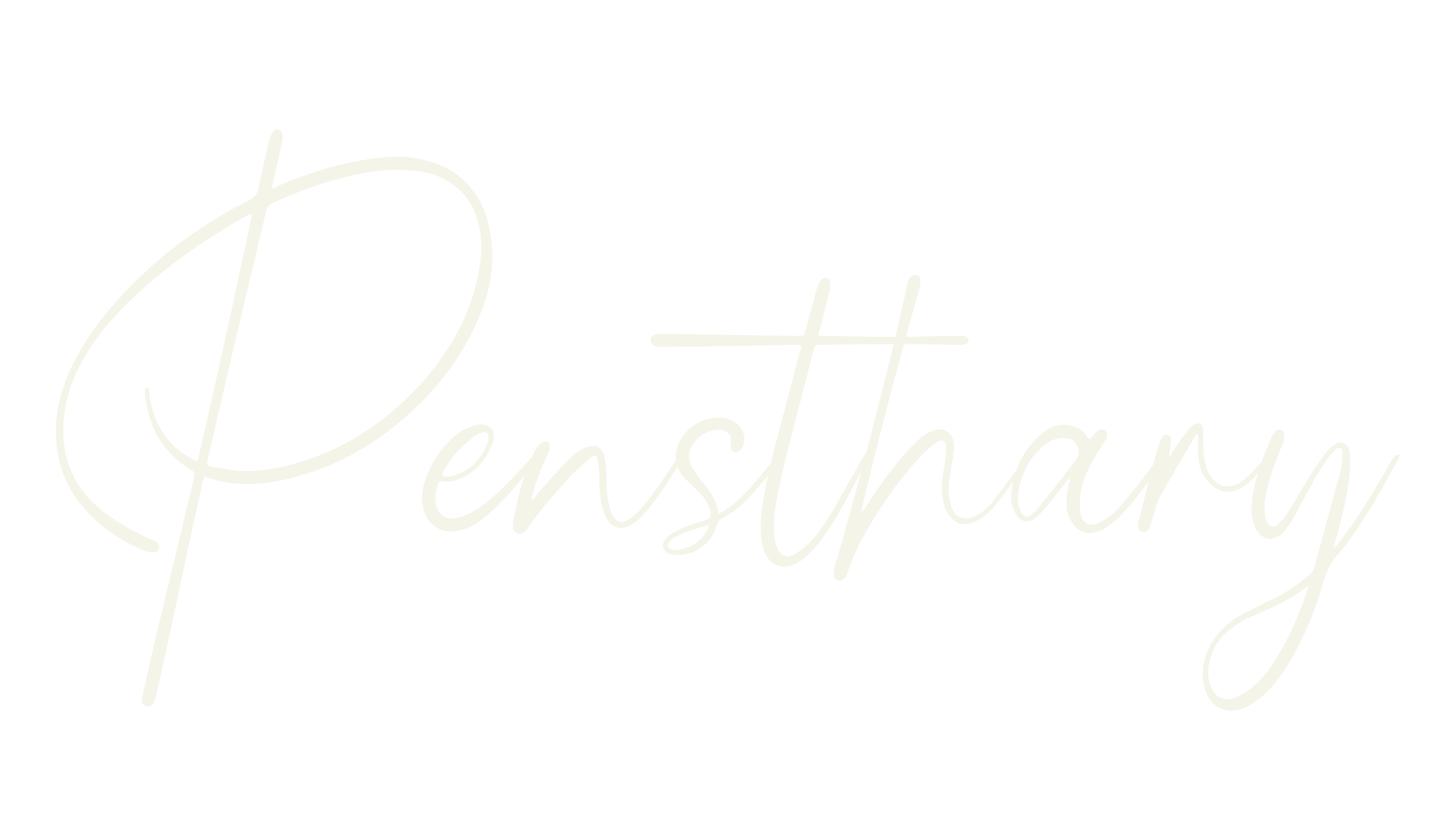 Pensthary, cursive font preview
