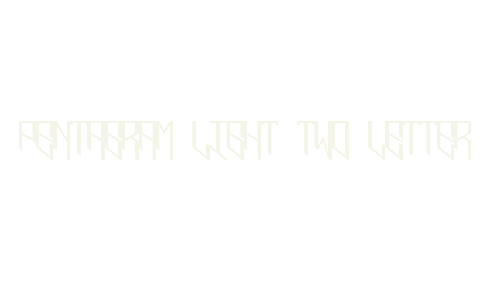 Pentagram Light Two Letter, halloween font preview