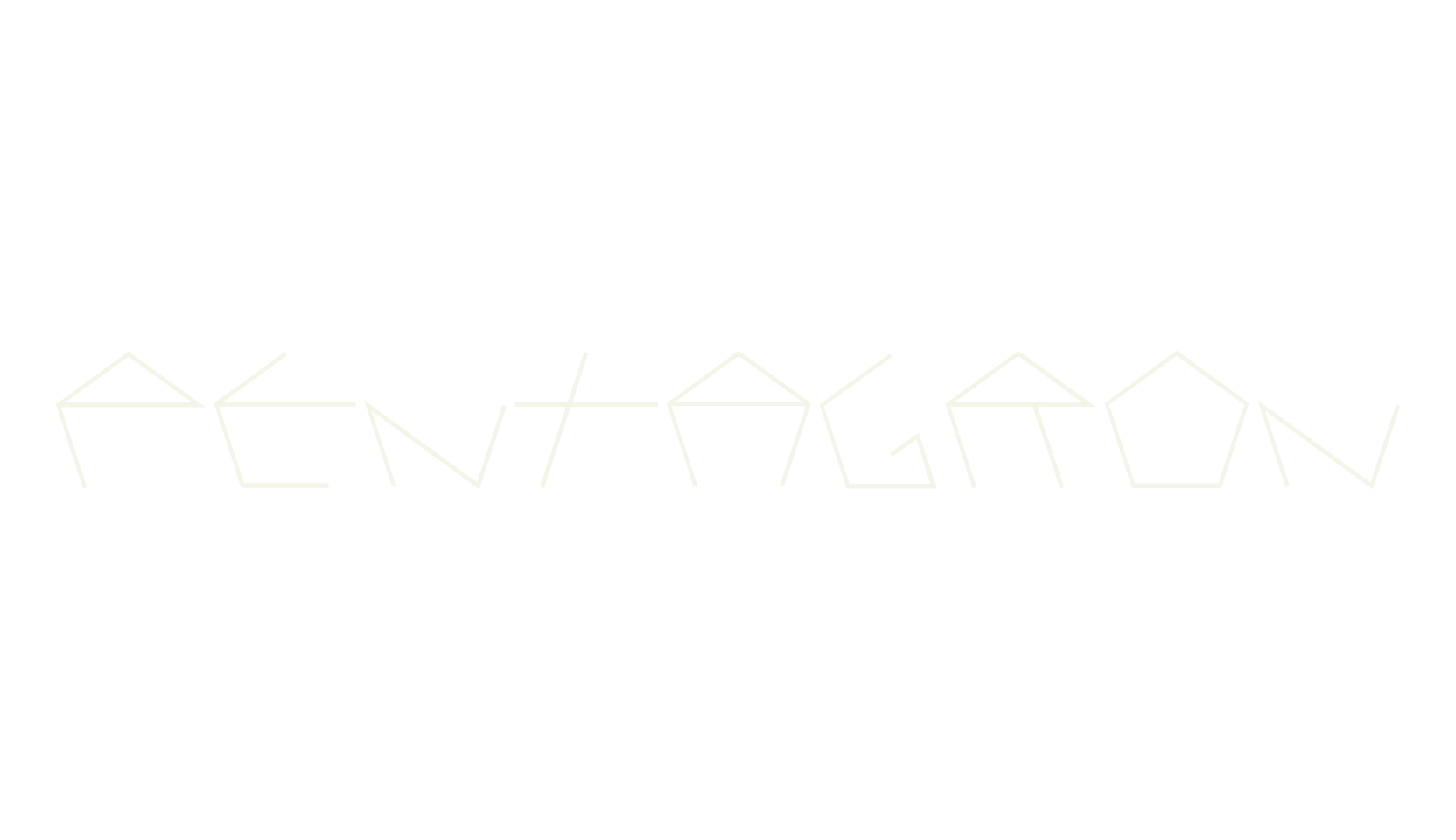 PENTAGRON, pentagon font preview