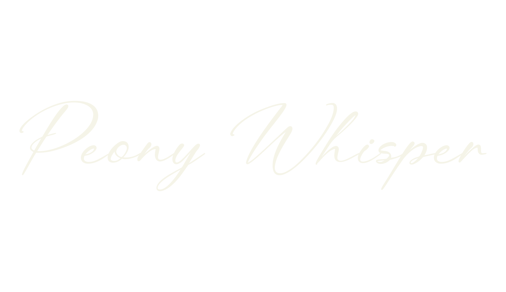 Peony Whisper, calligraphy font preview