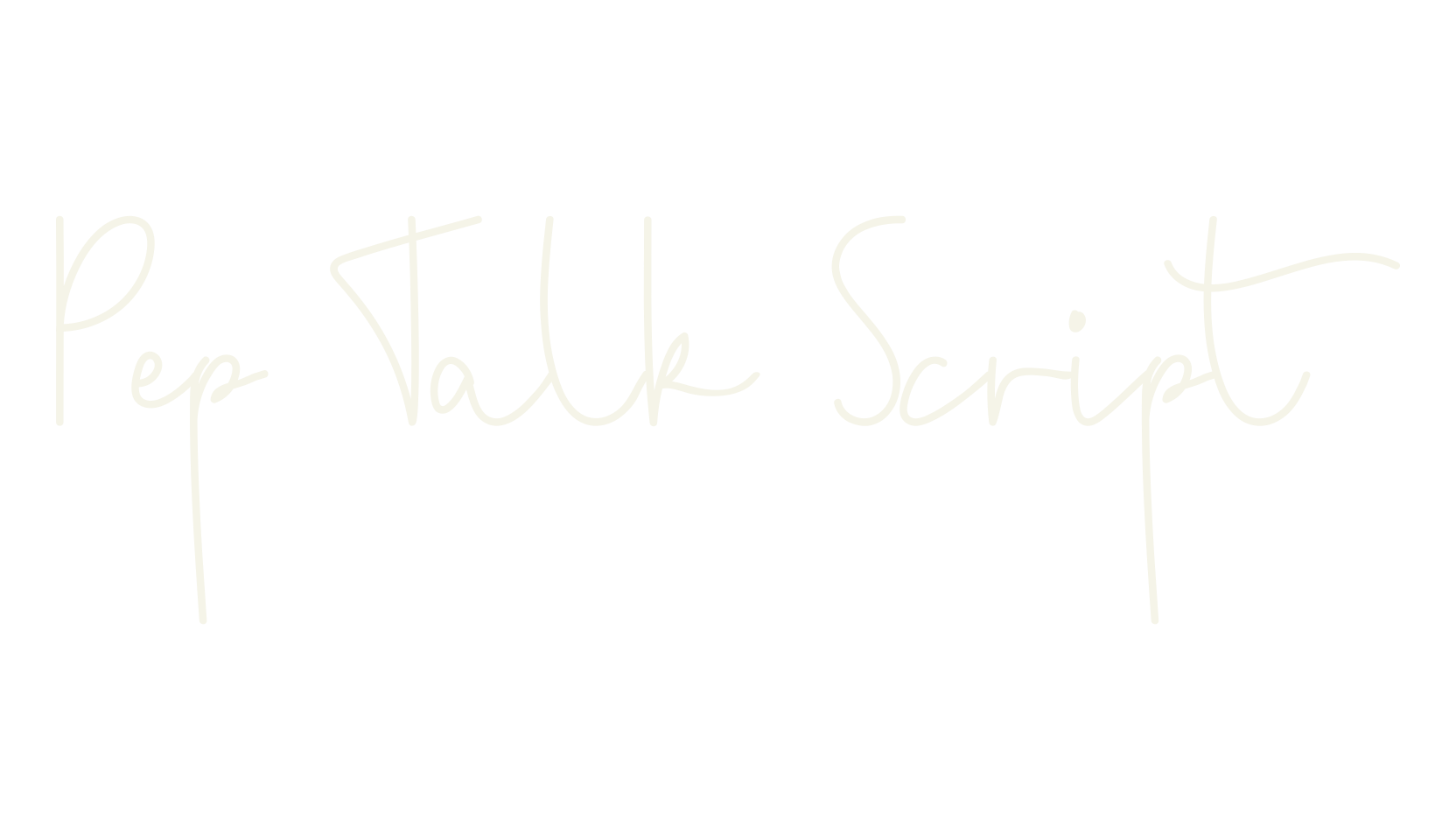 Pep Talk Script, thin font preview