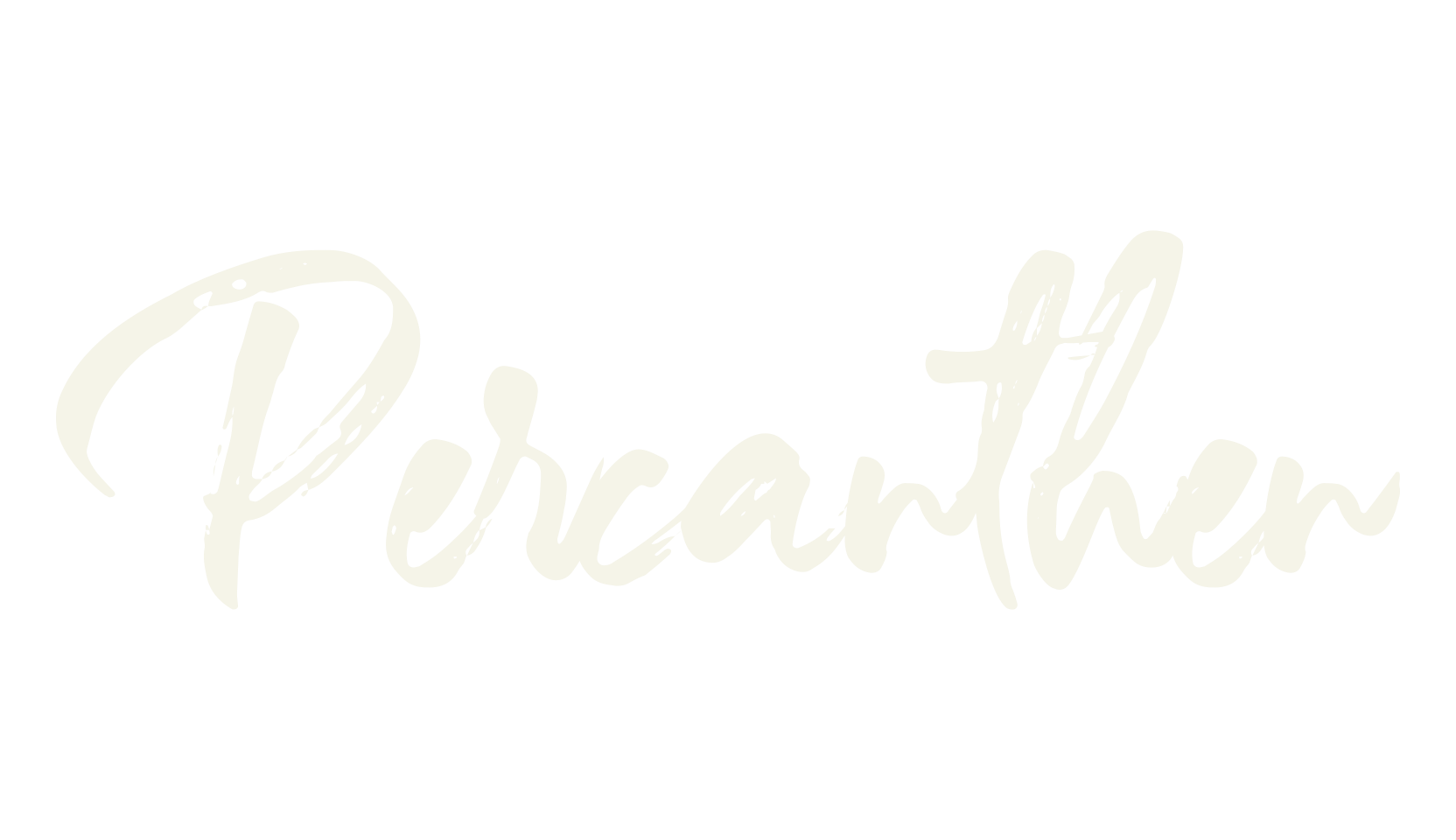 Percanthen, brush font preview
