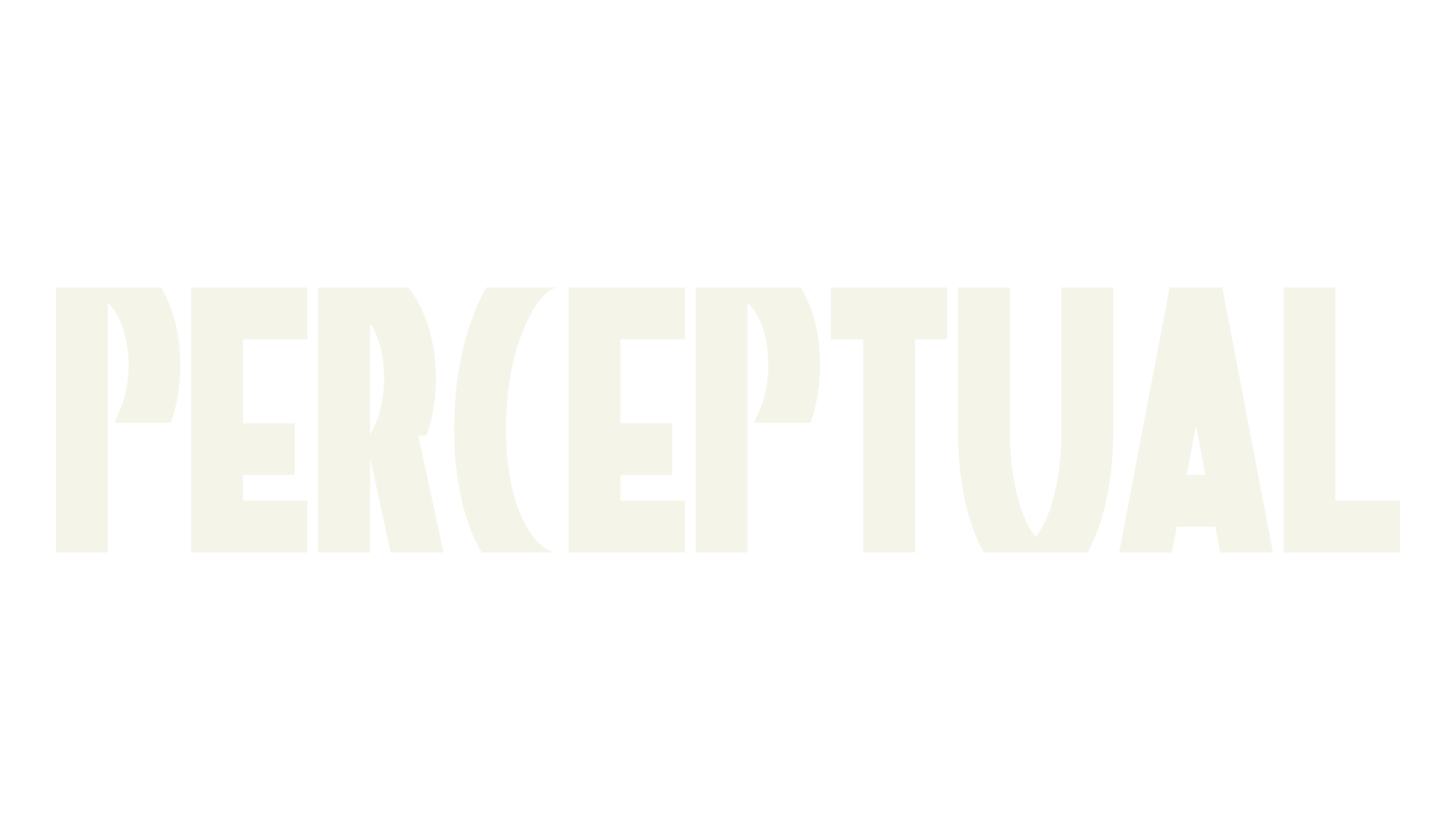Perceptual, sci-fi font preview
