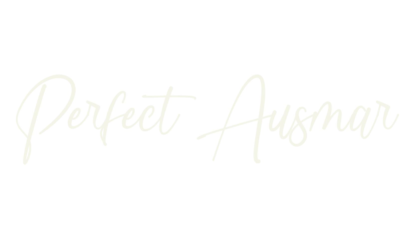 Perfect Ausmar, cursive font preview