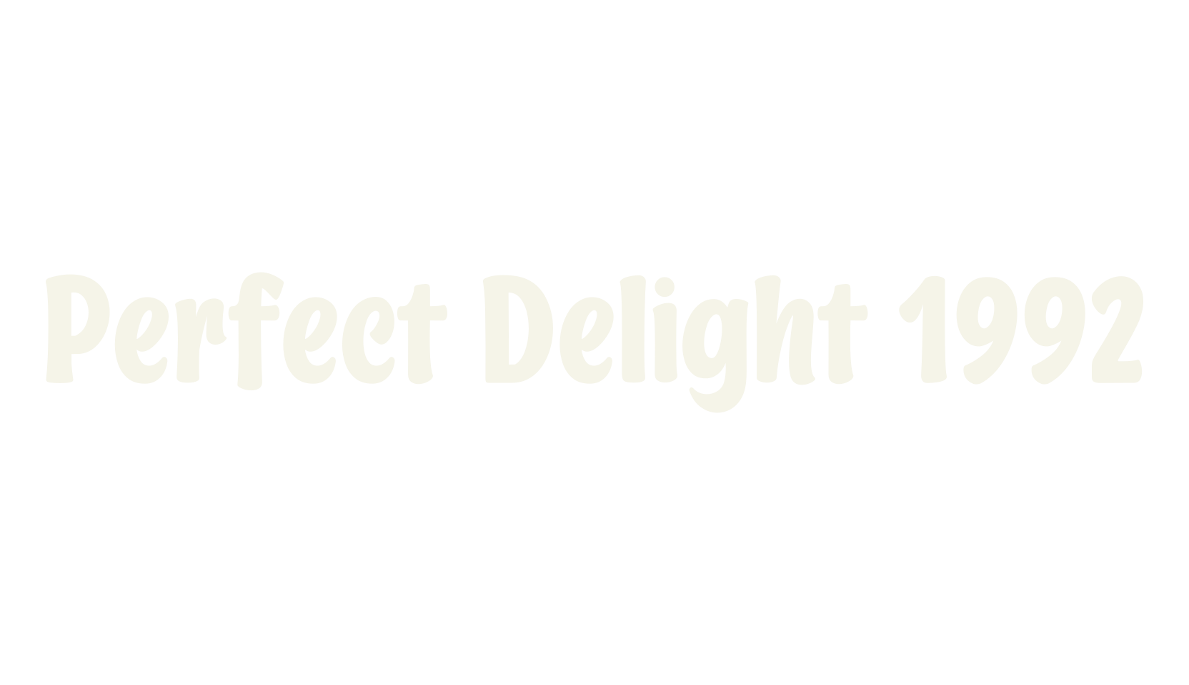 Perfect Delight 1992, stylish font preview
