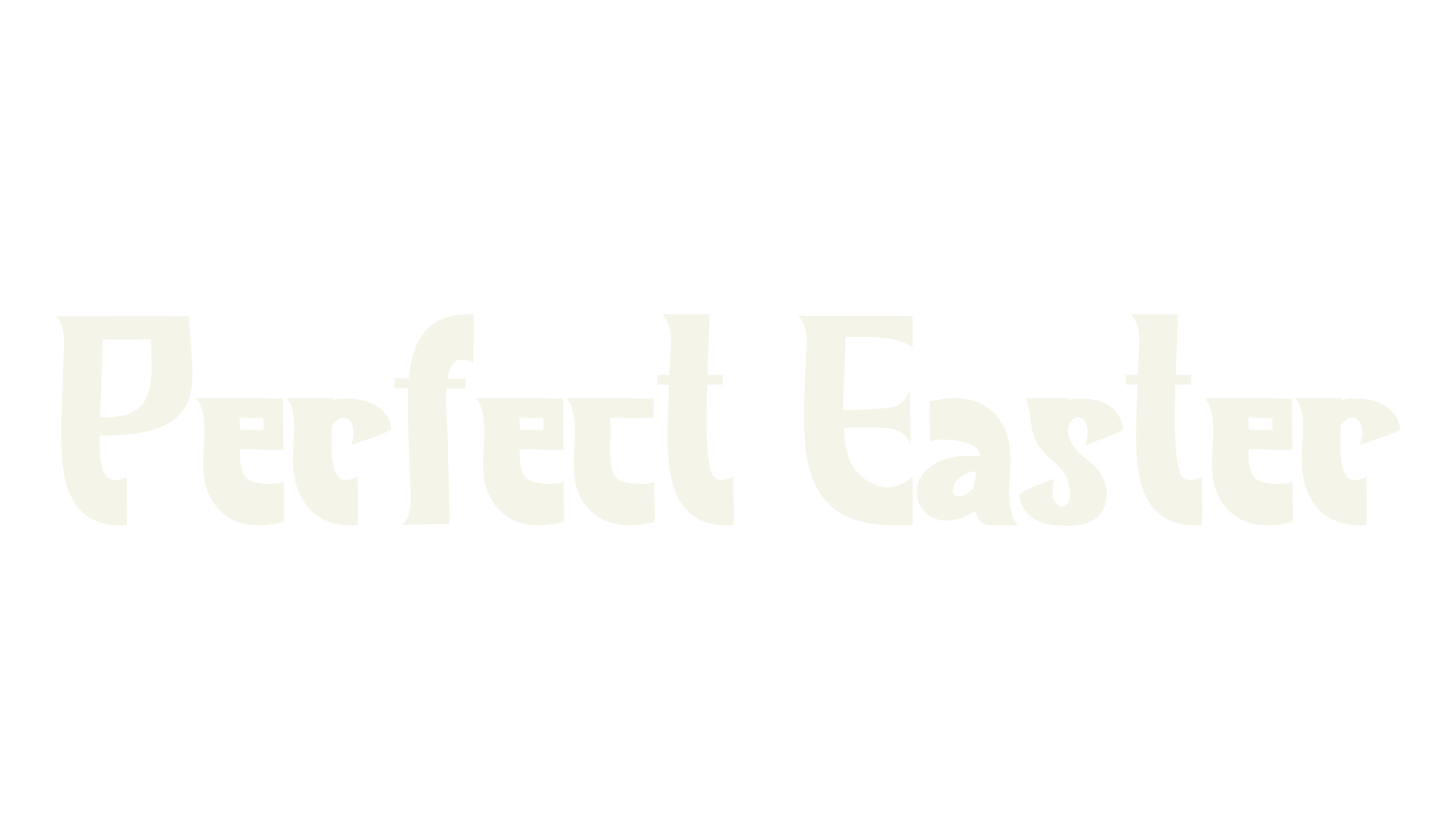 Perfect Easter, svg font preview