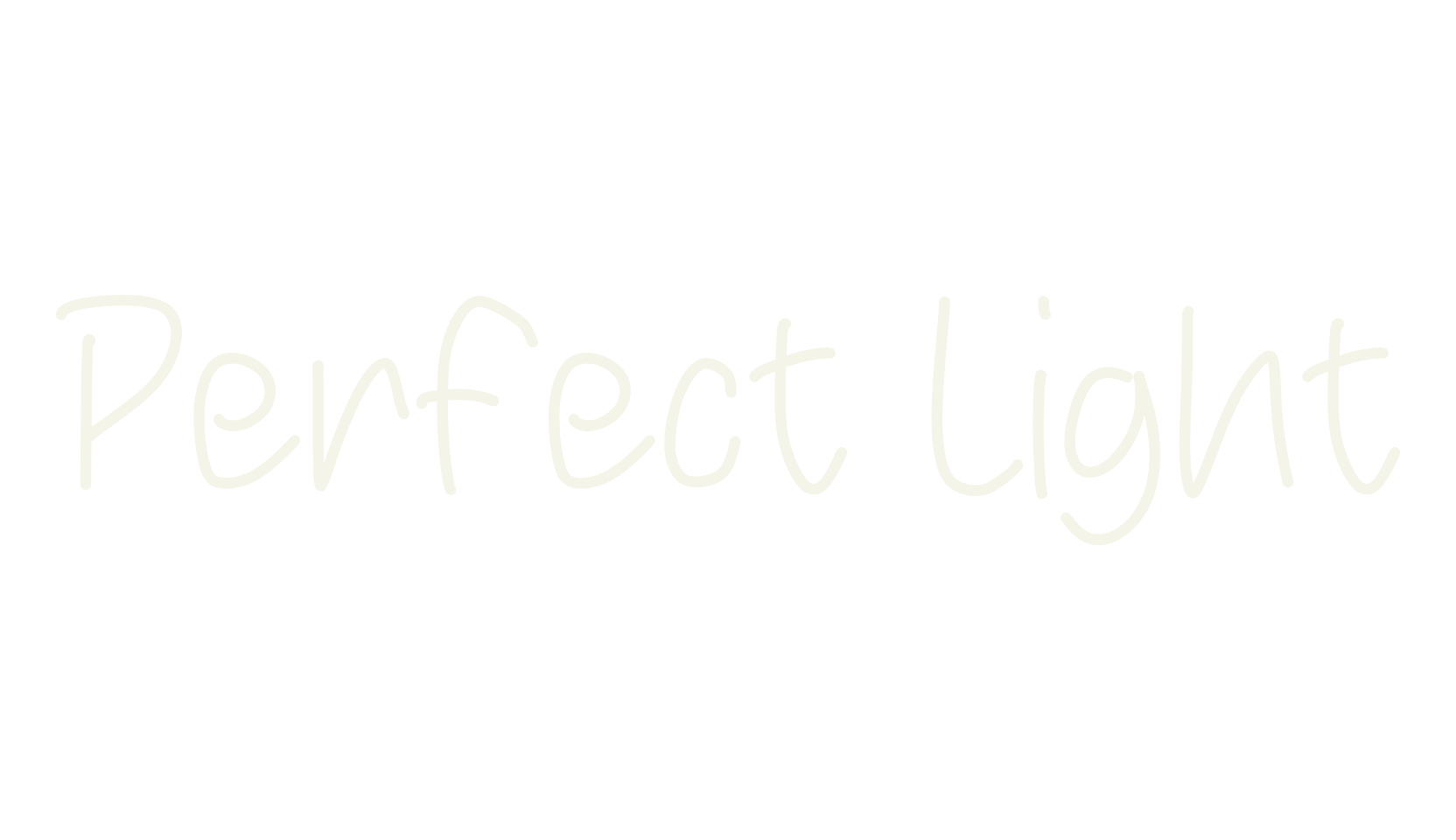 Perfect Light, handwriting font preview