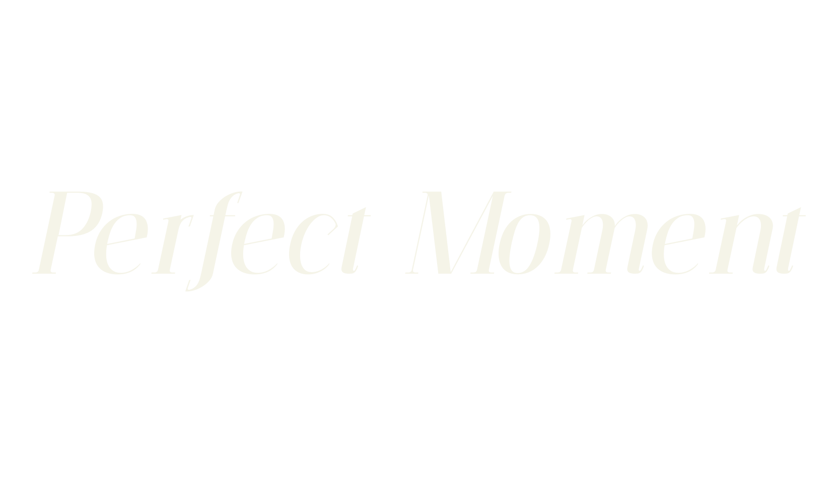Perfect Moment, italic font preview