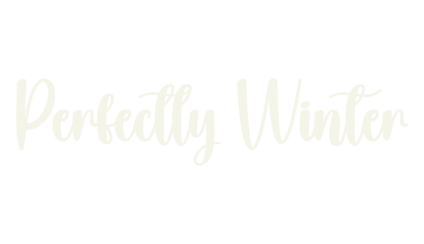 Perfectly Winter, calligraphy font preview