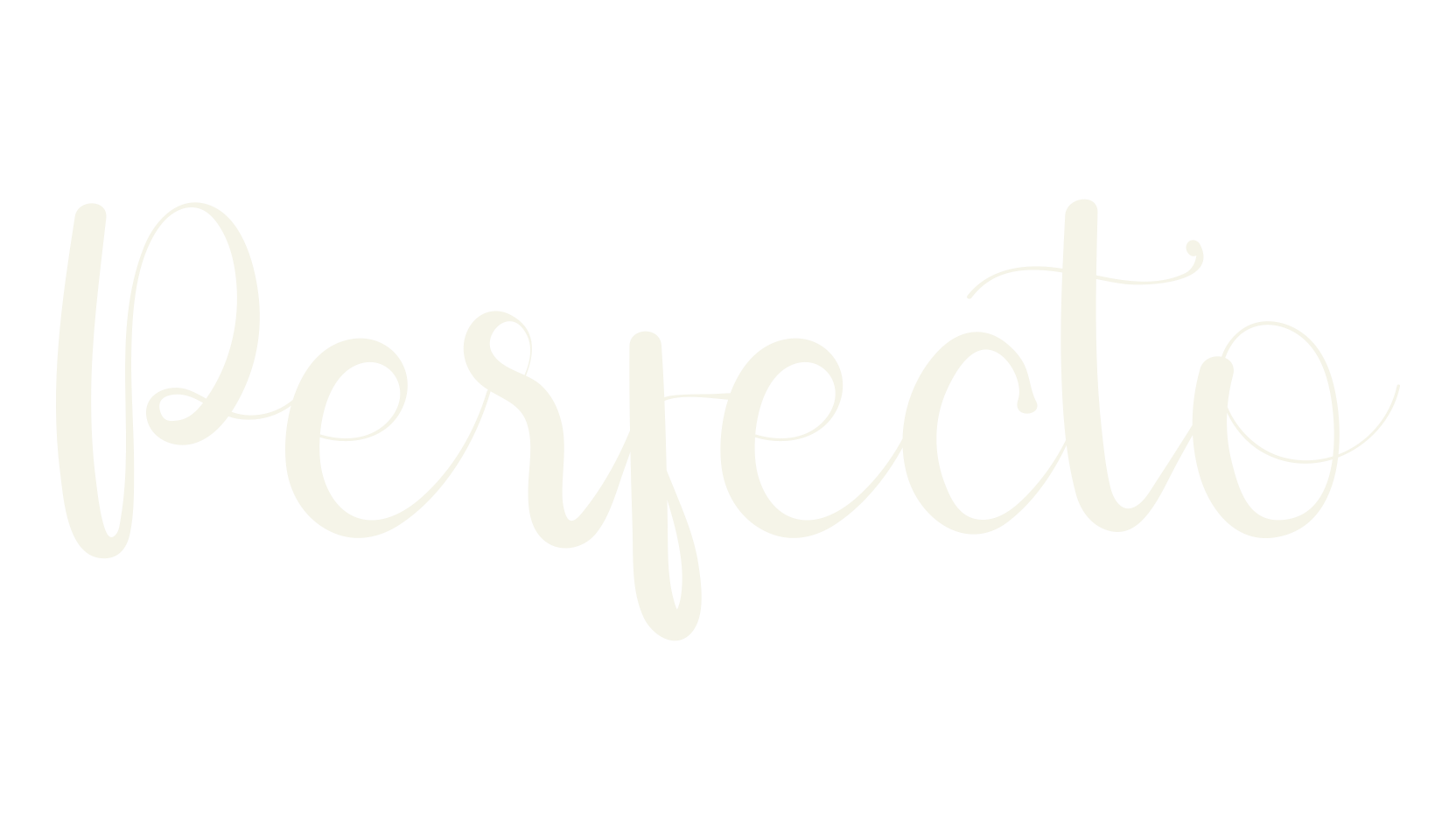 Perfecto, birthday font preview