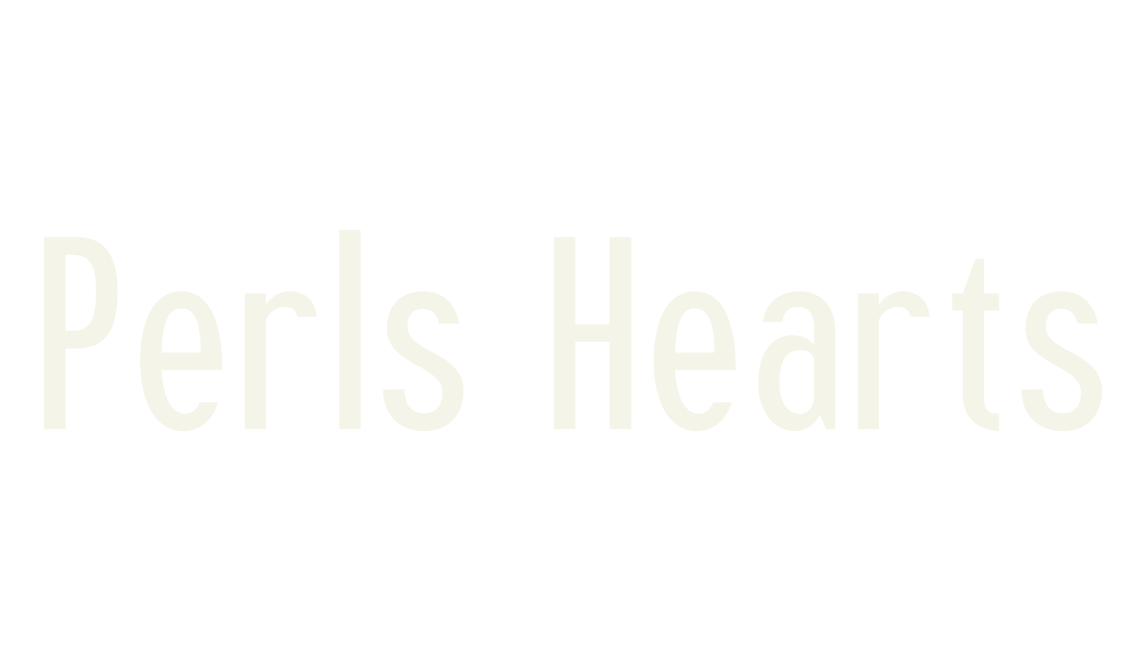 Perls Hearts, serif font preview