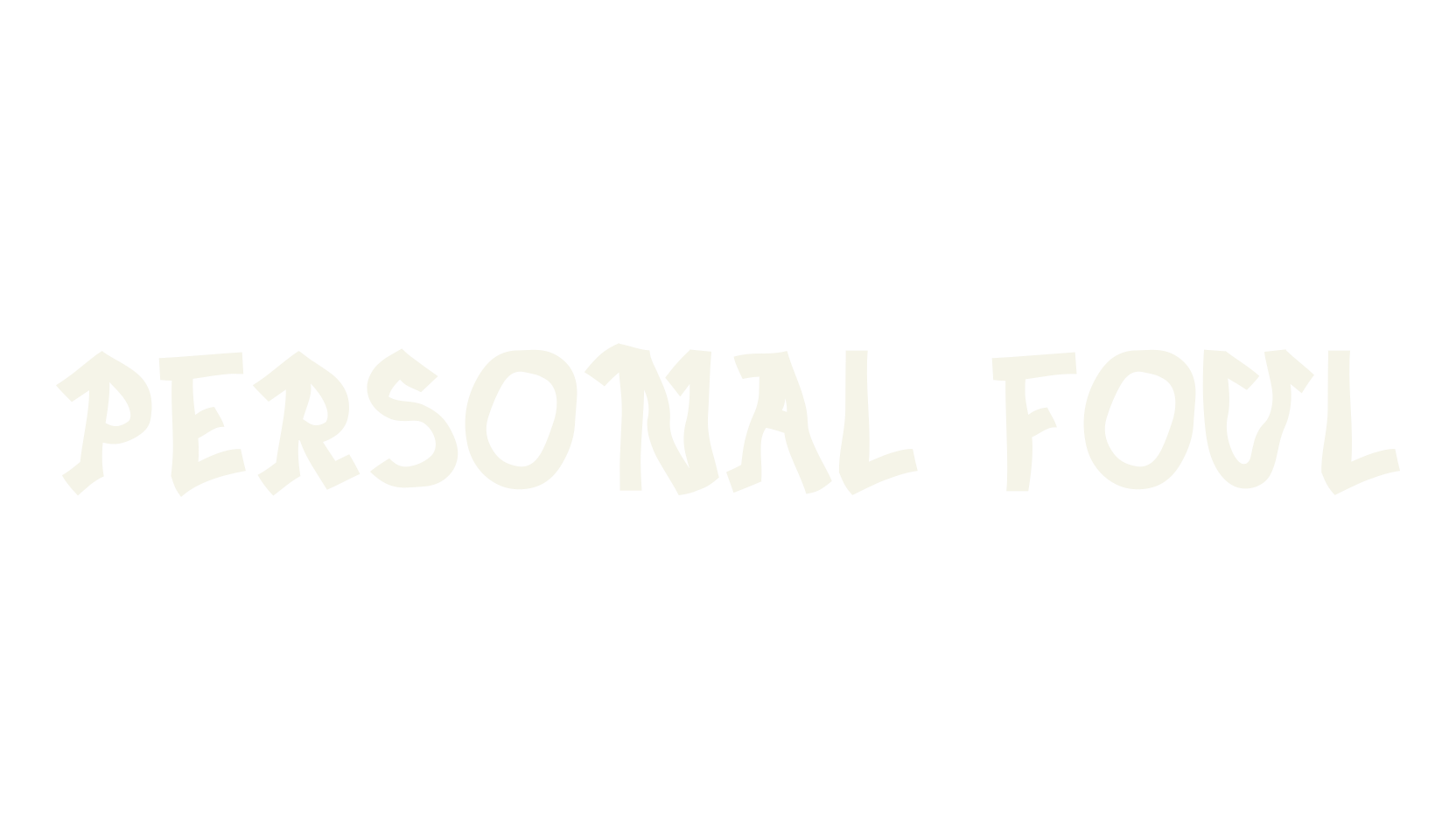 Personal Foul, street font preview