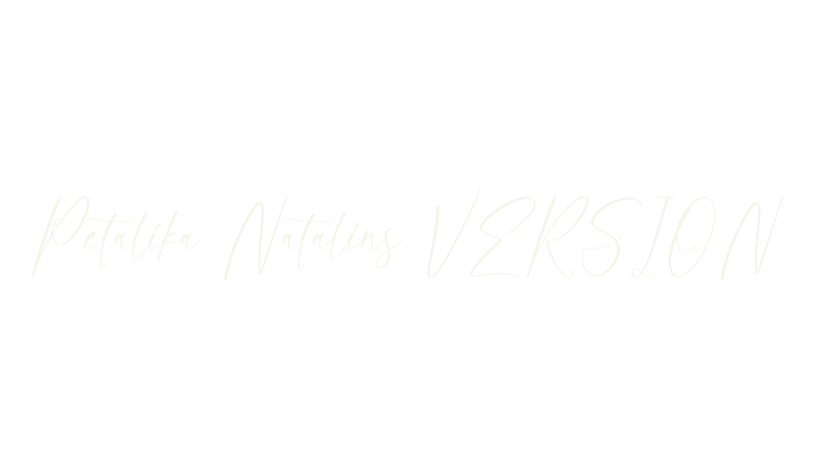 Petalika Natalins VERSION, script font preview