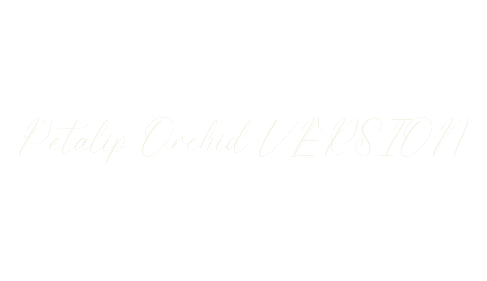 Petalip Orchid VERSION, script font preview